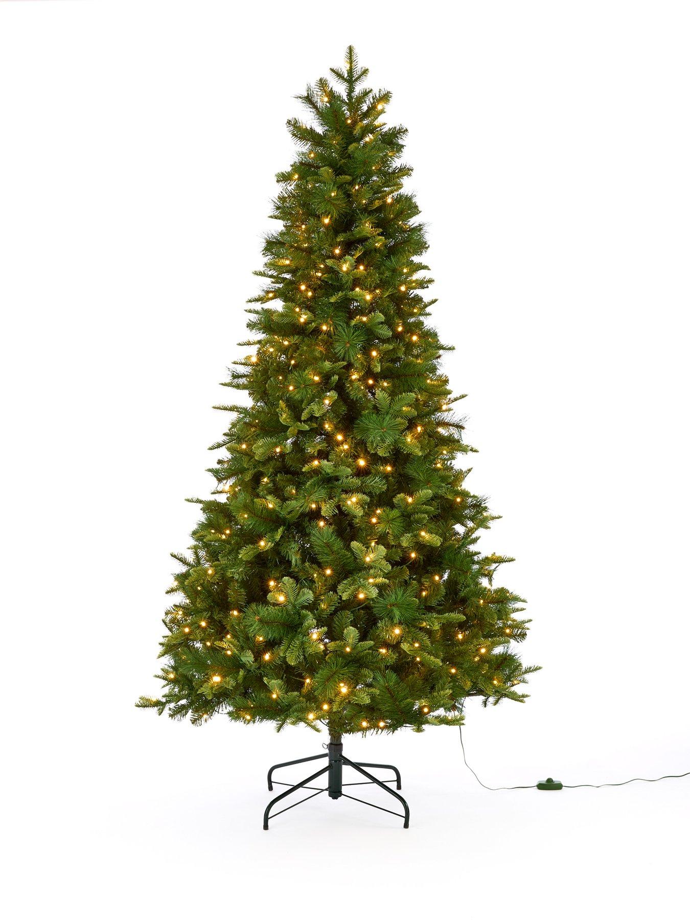 very-home-7ft-aspen-pre-lit-christmas-tree-with-dual-colour-twinkle-lightsstillFront