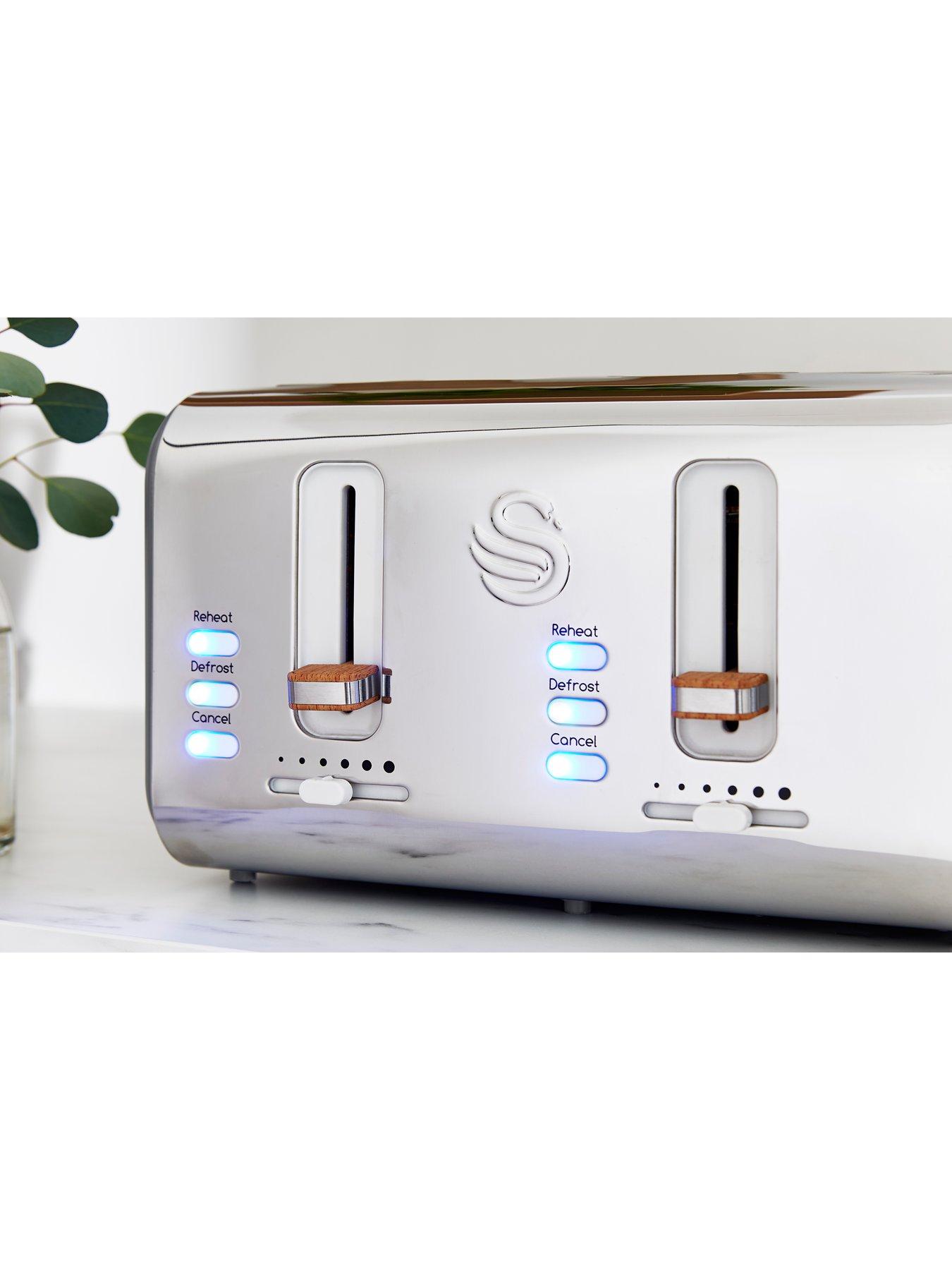 Image 5 of 5 of Swan EEJB152 Nordic 4 Slice Toaster and Kettle Set - Grey