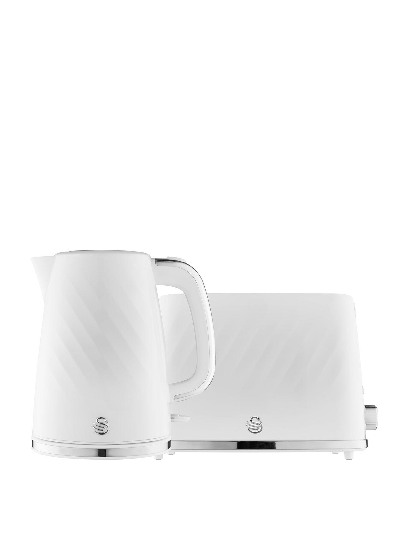 Image 1 of 6 of Swan EEJB258 Windsor 2 Slice Toaster and Kettle Set - White