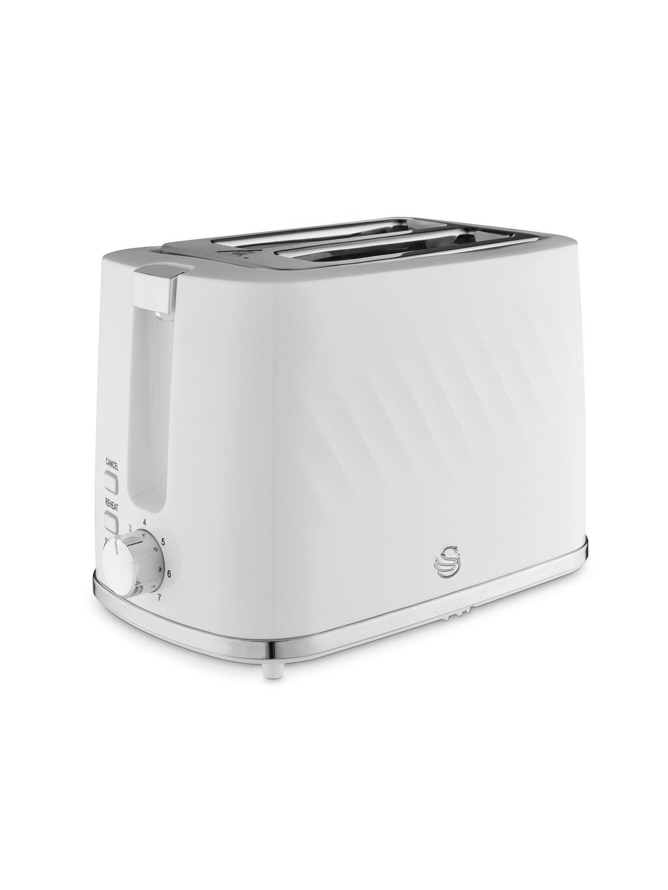 Image 3 of 6 of Swan EEJB258 Windsor 2 Slice Toaster and Kettle Set - White