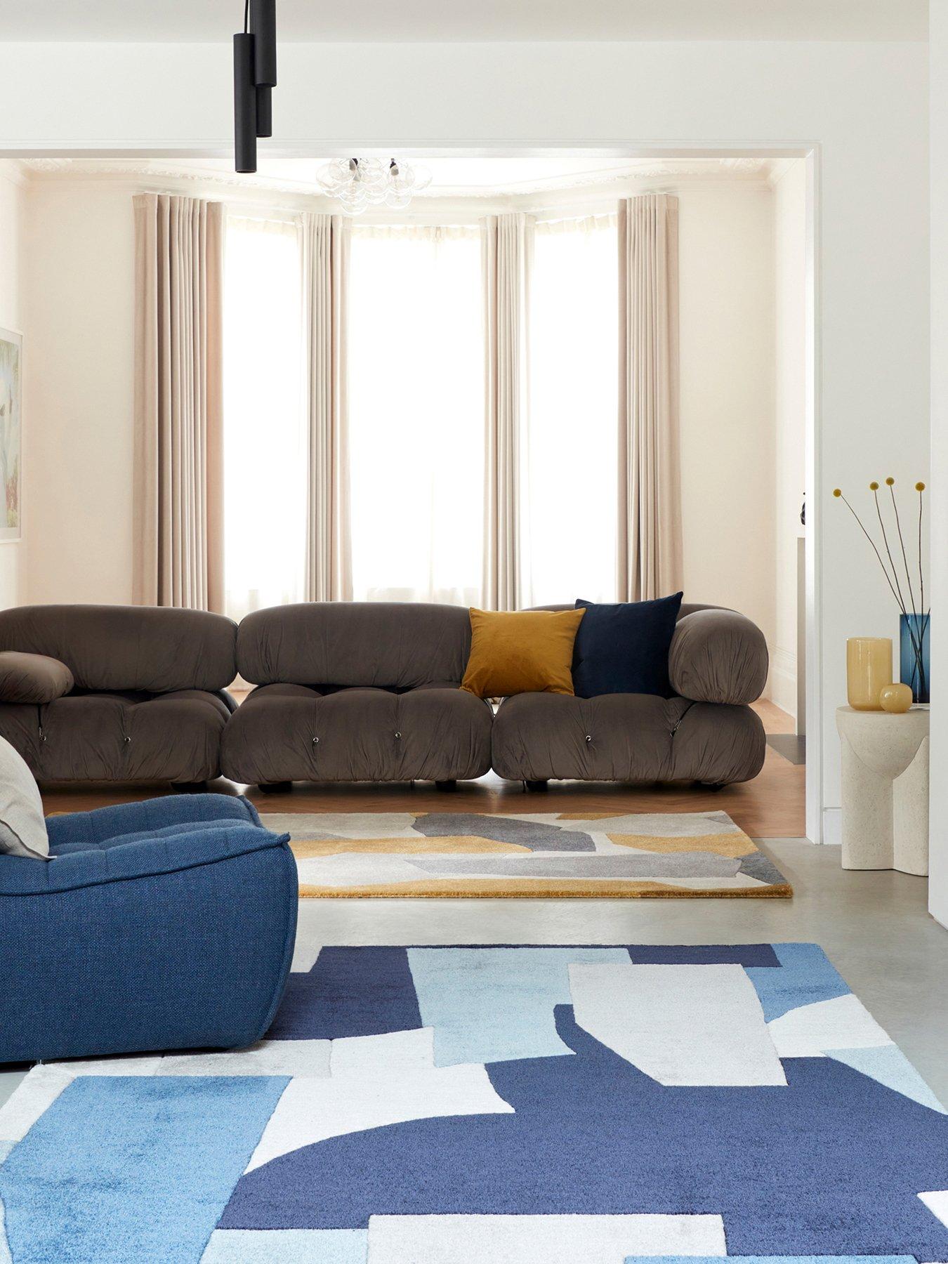 asiatic-romy-geo-print-blue-rug