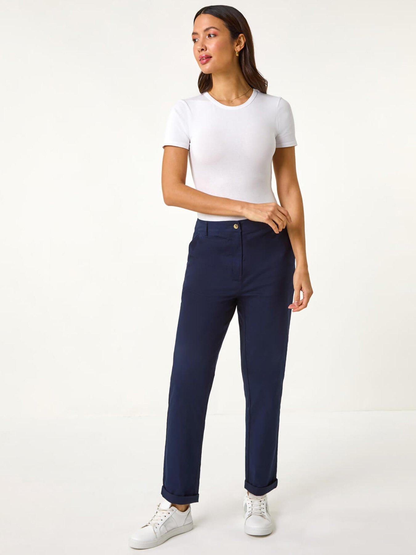 roman-plain-cotton-chino-trousers-navyback