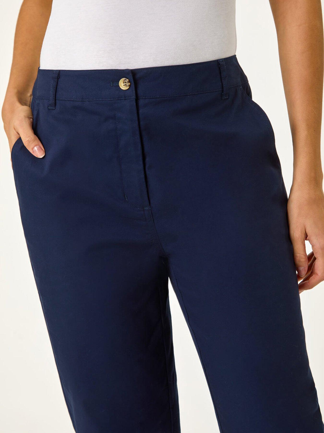 roman-plain-cotton-chino-trousers-navyoutfit