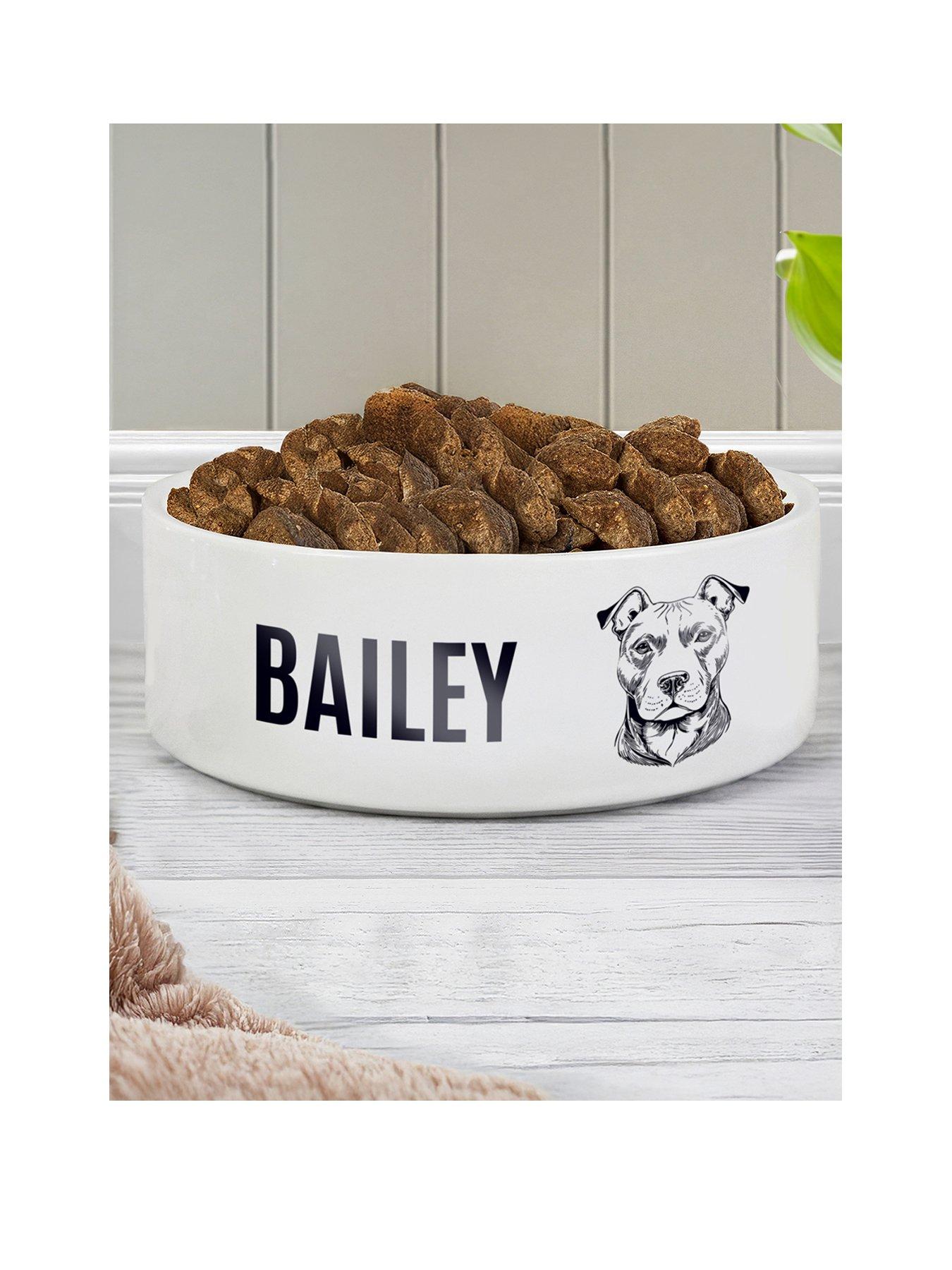 The Personalised Memento Company Personalised Dog Breed Feeding Bowl