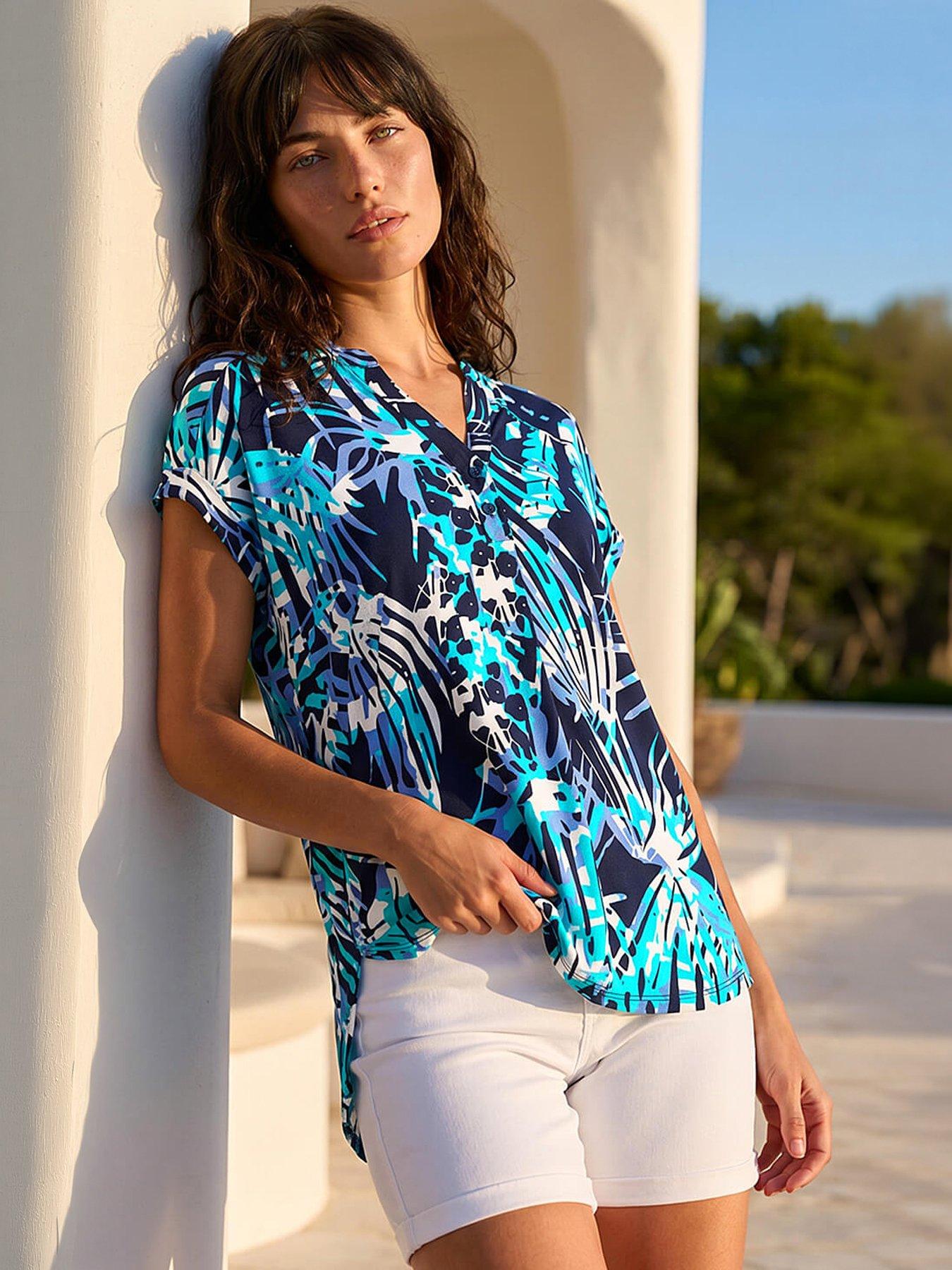 roman-textured-abstract-print-top-blue