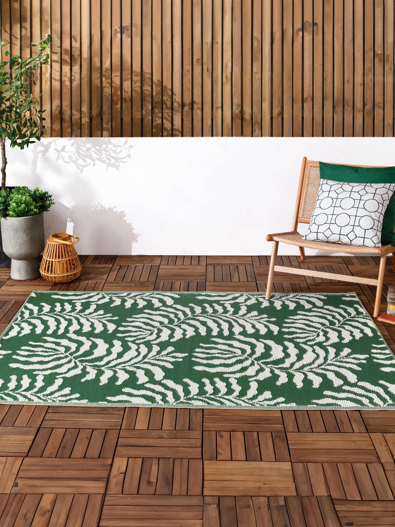 Image 1 of 7 of Furn Tocorico Green Outdoor Rug 120x180