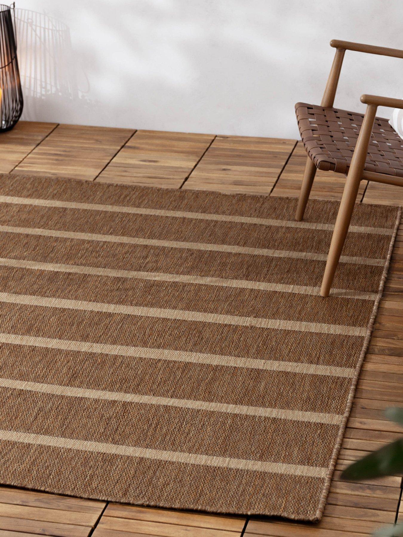 undefined Tala Stripe Jute Effect Rug