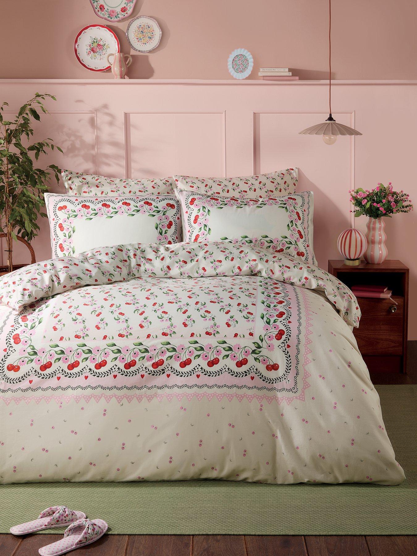 undefined Cherry Picked 100% Cotton Percale Duvet Cover Set
