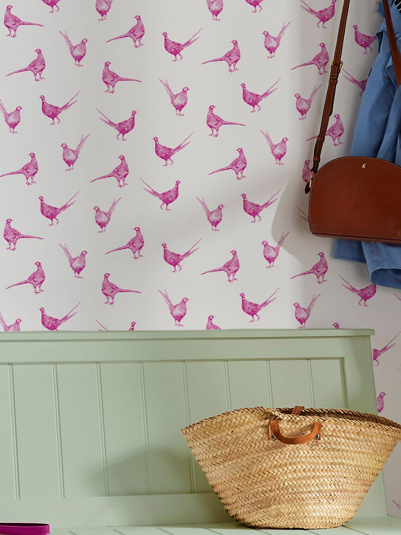 joules-joules-flirty-pheasants-truly-pink-wallpaper