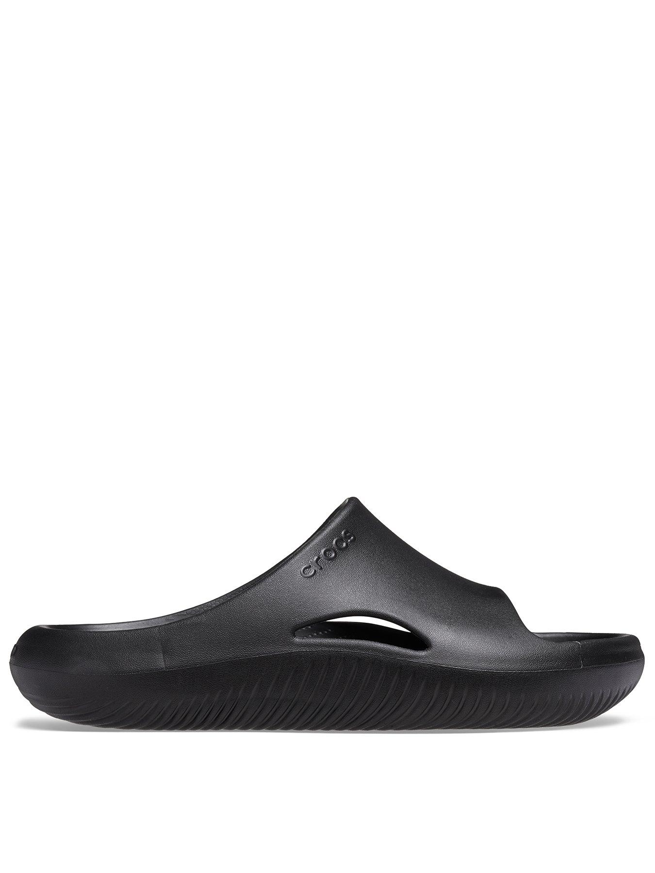 Crocs Mens Mellow Recovery Slide - Black