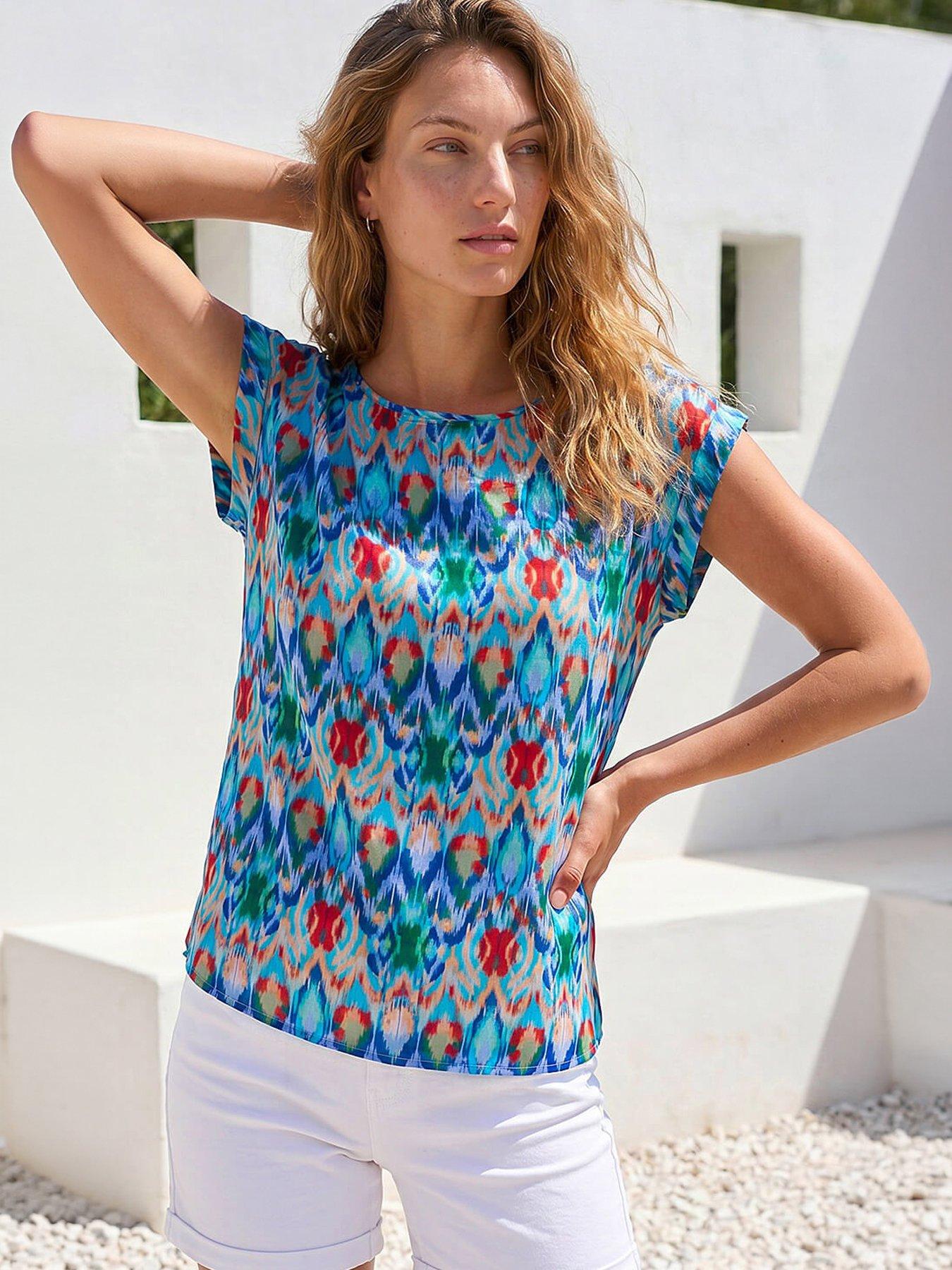 roman-abstract-print-shell-top-blue