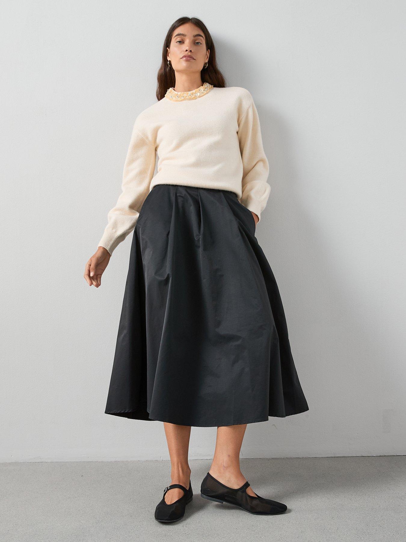 the-very-collection-embellished-neckline-balloon-sleeve-jumper-lemonback