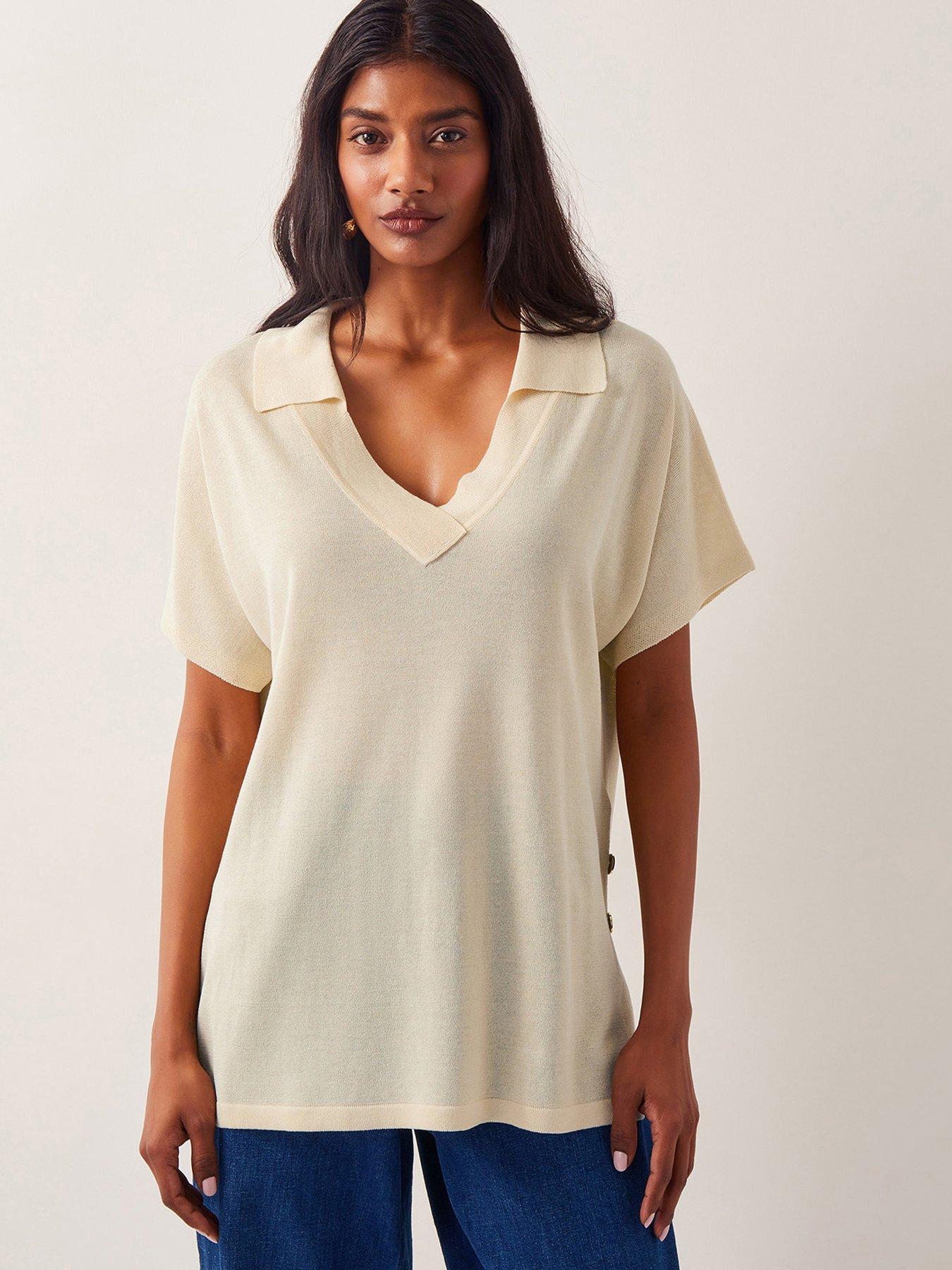 undefined Cloe Collar Jumper - Yellow