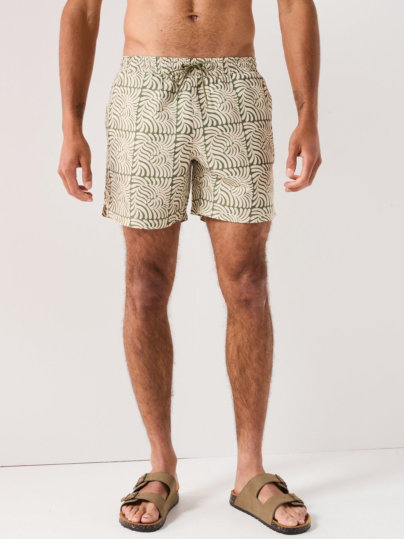 Farah Farah Colbert Floral Print Swim Shorts- Green