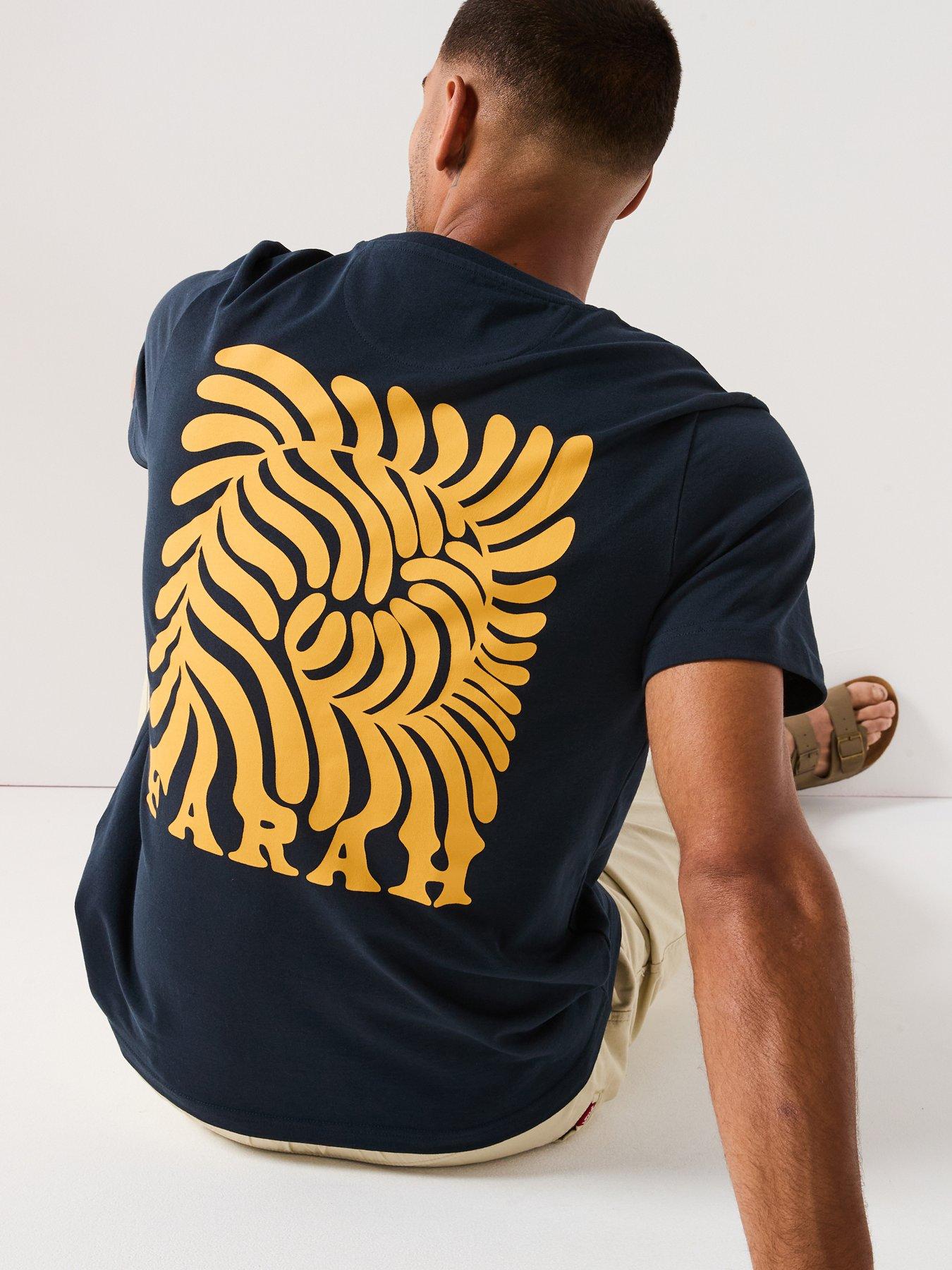 undefined Amesbury Back Print Graphic T-shirt- Navy
