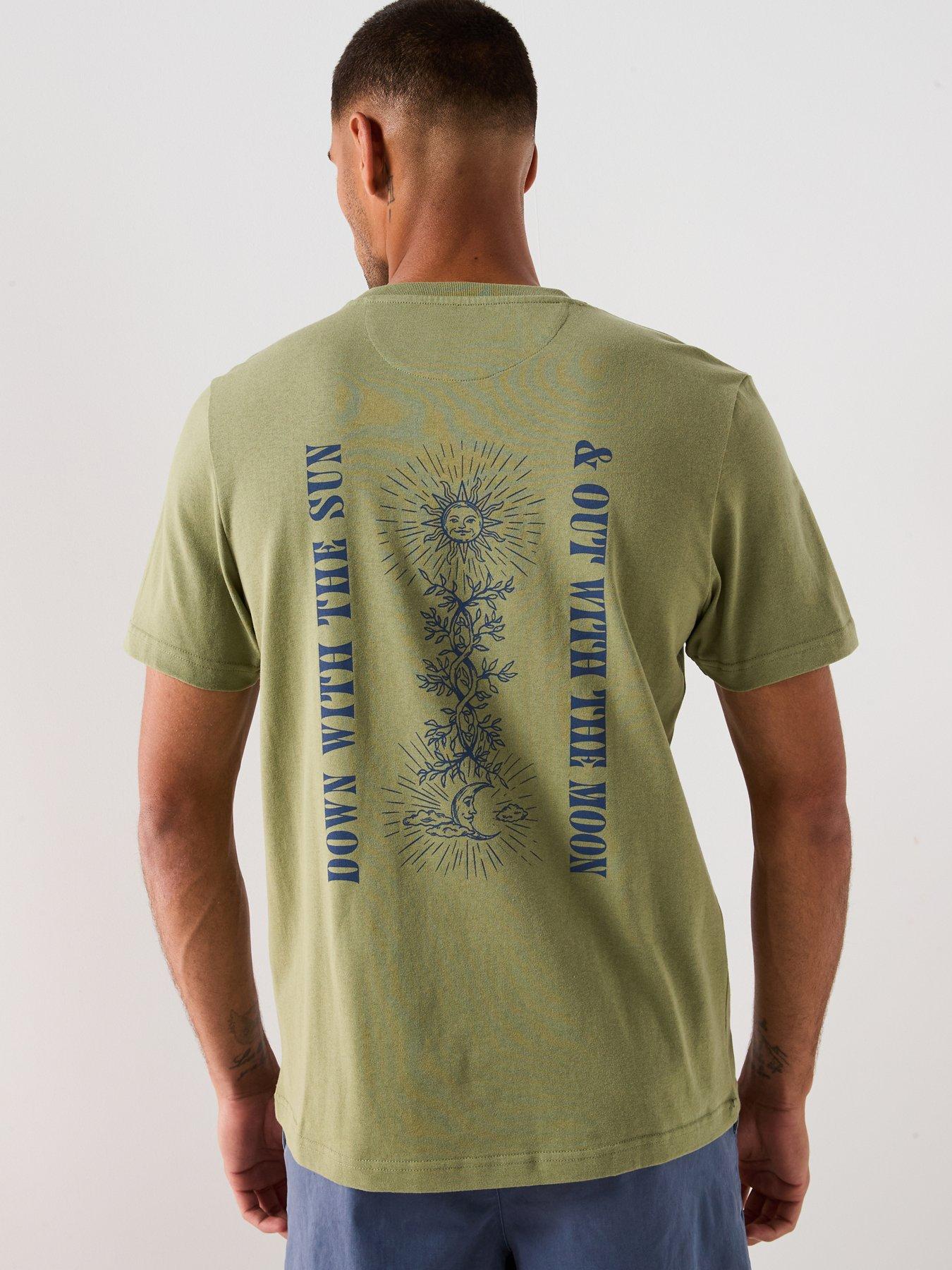undefined Bulford Back Print Graphic T-shirt- Green