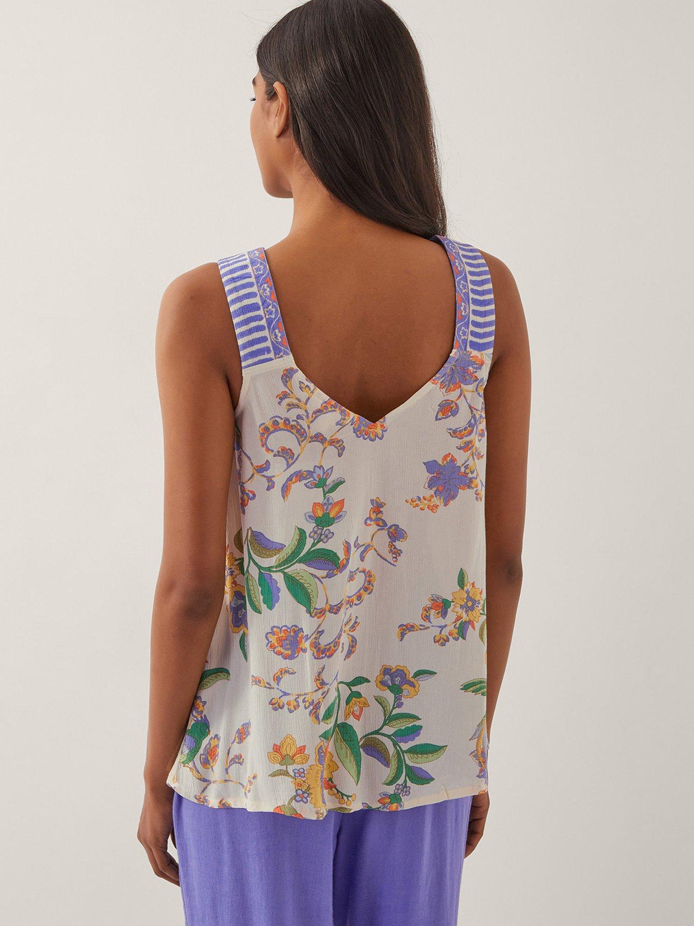 Image 2 of 5 of Monsoon Kaia Printed Cami - Turquoise