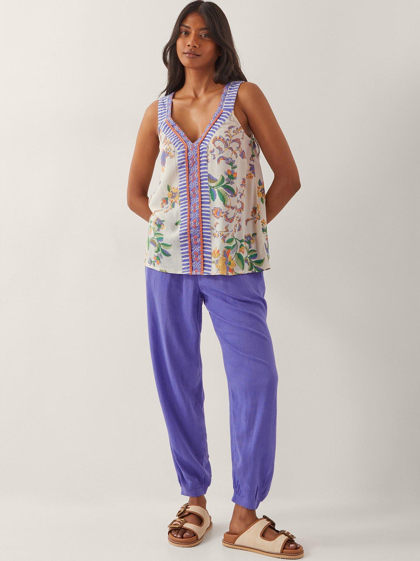 Image 3 of 5 of Monsoon Kaia Printed Cami - Turquoise