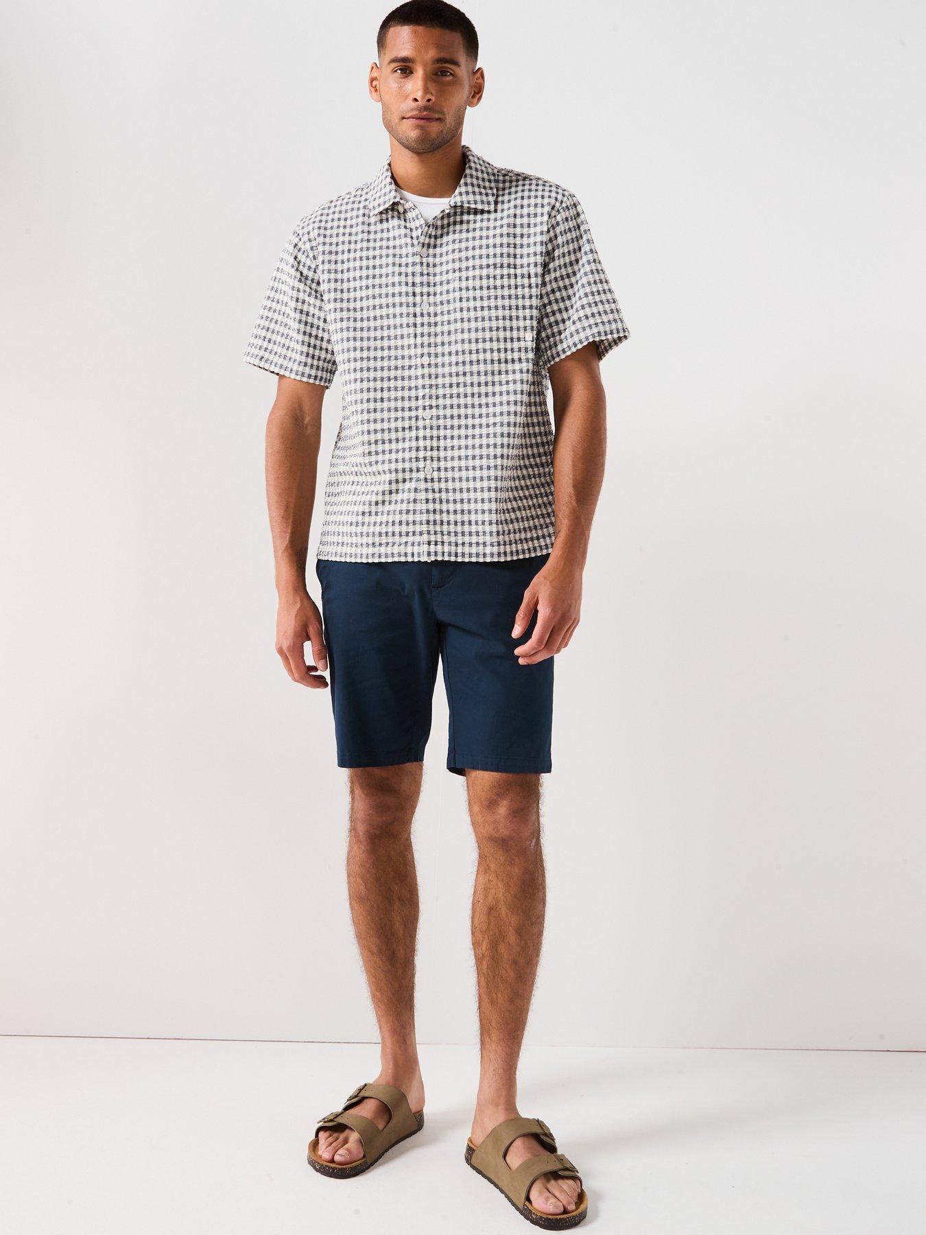 farah-farah-kegan-gingham-boxy-short-sleeve-shirt--navyback
