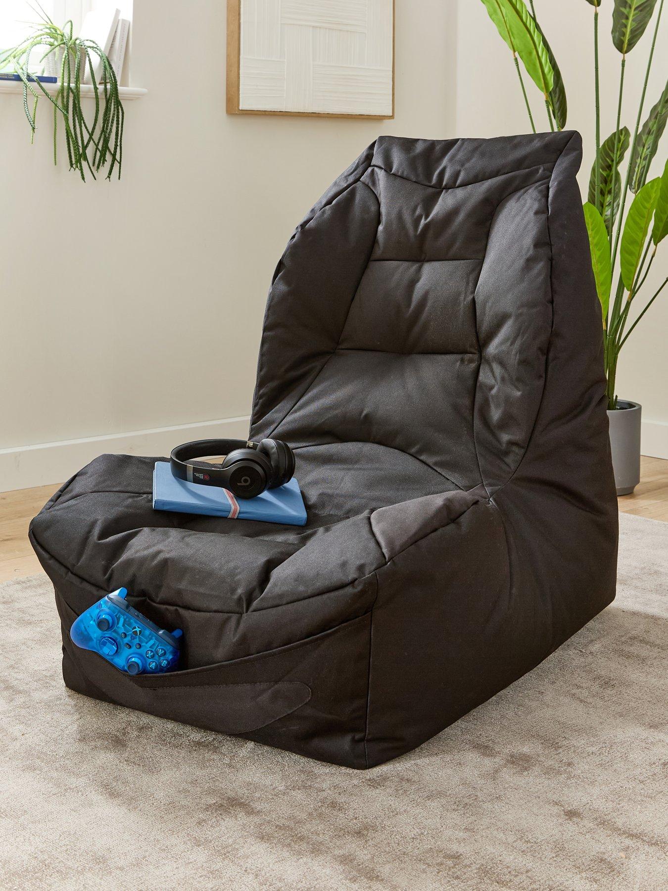 undefined Kaikoo Teen Gaming Beanbag Chair- Black