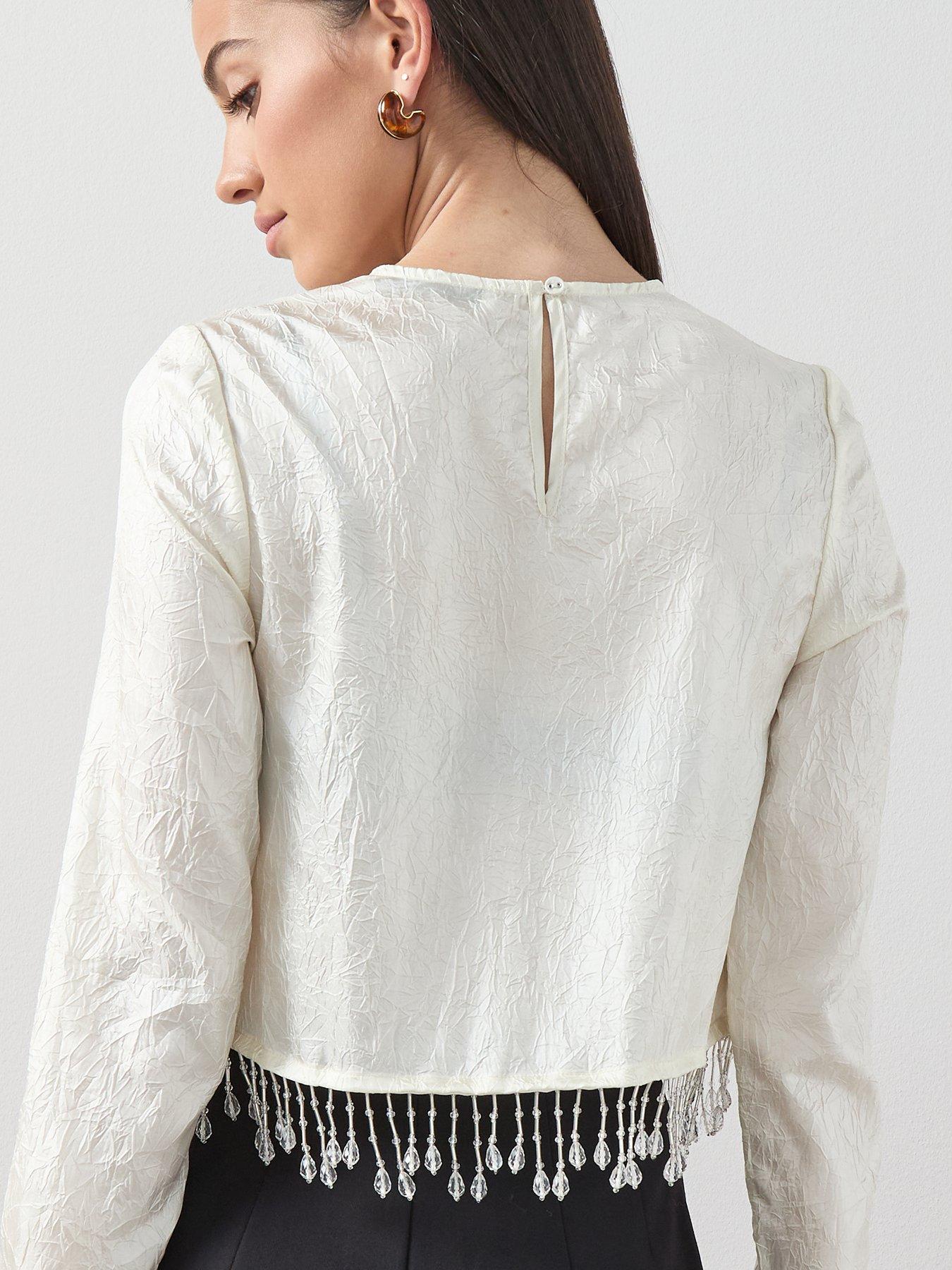 the-very-collection-embellished-trim-crease-effect-top-creamstillFront