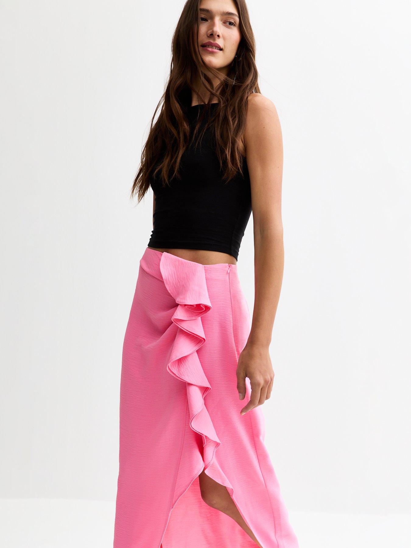 new-look-textured-ruffle-side-midi-skirt-bright-pinkback