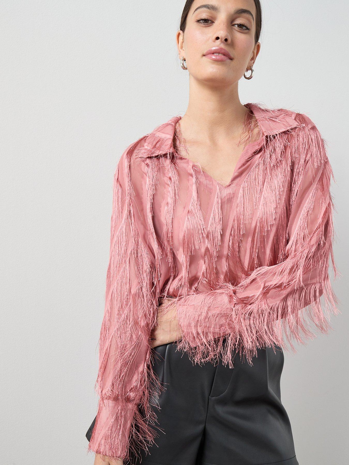The Very Collection Tassel Detail Blouse - Red