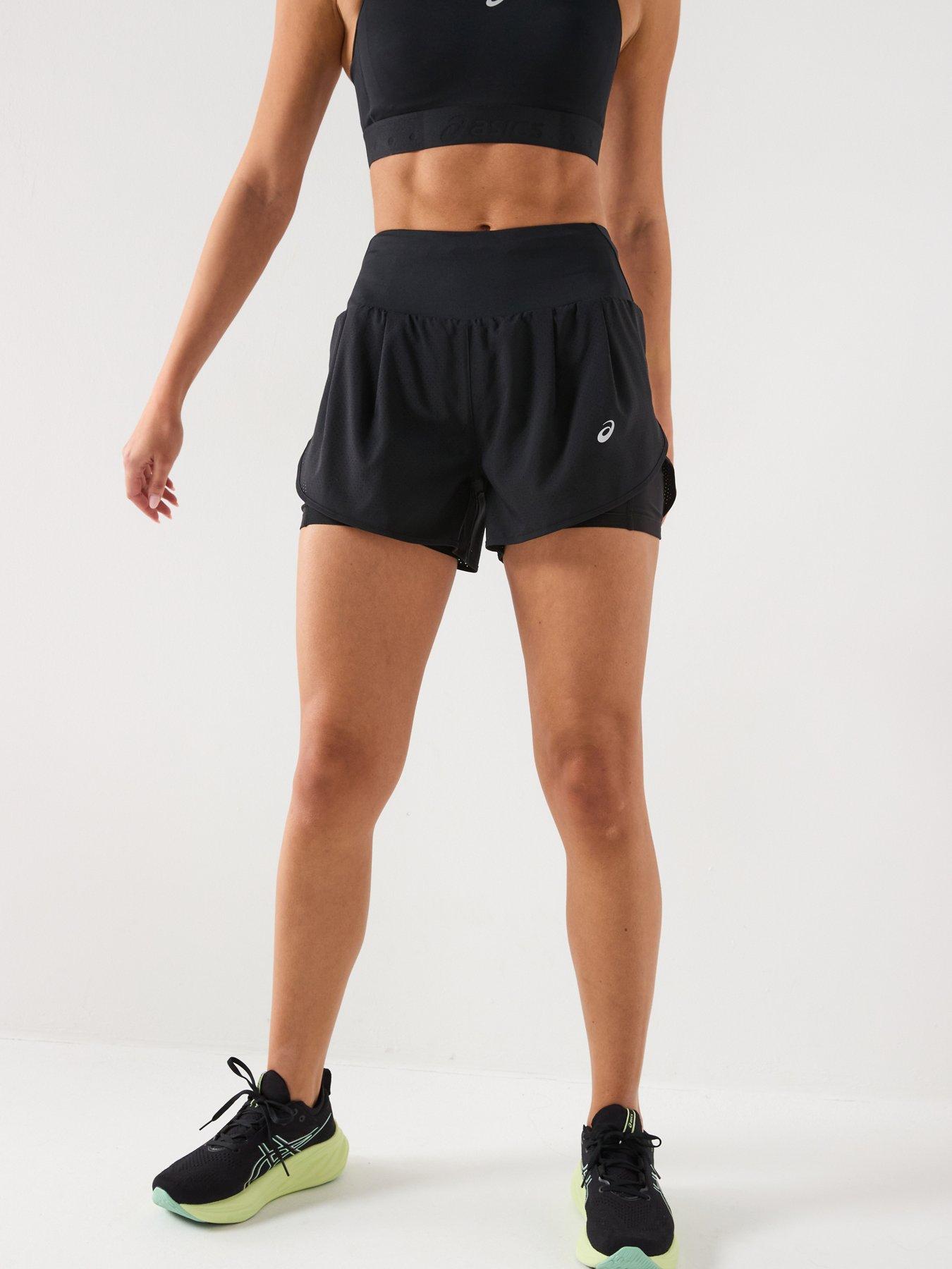 Asics Womens Running Road 2In1 Shorts - Black