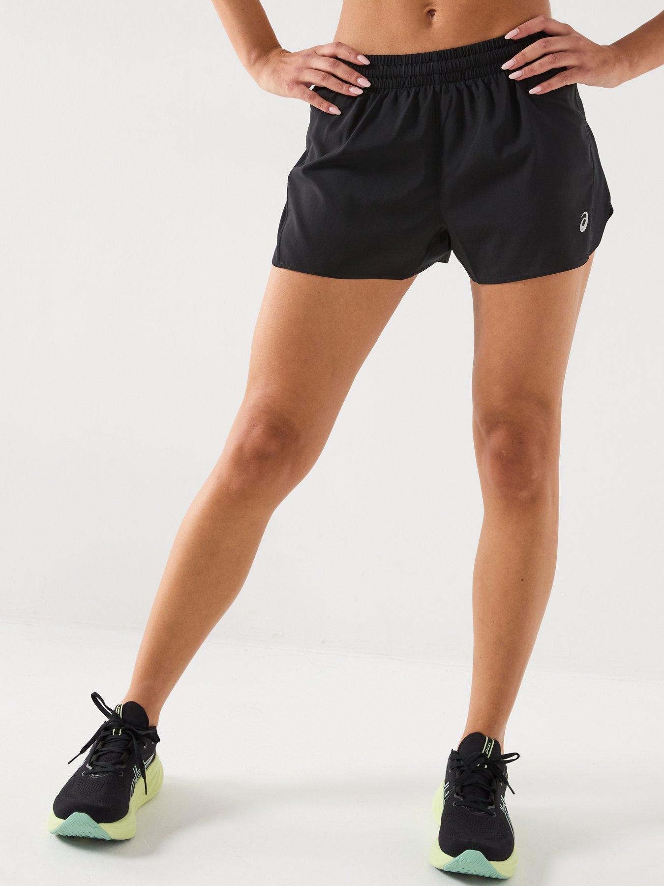 Image 1 of 4 of Asics Womens Running Core Split Shorts - Black