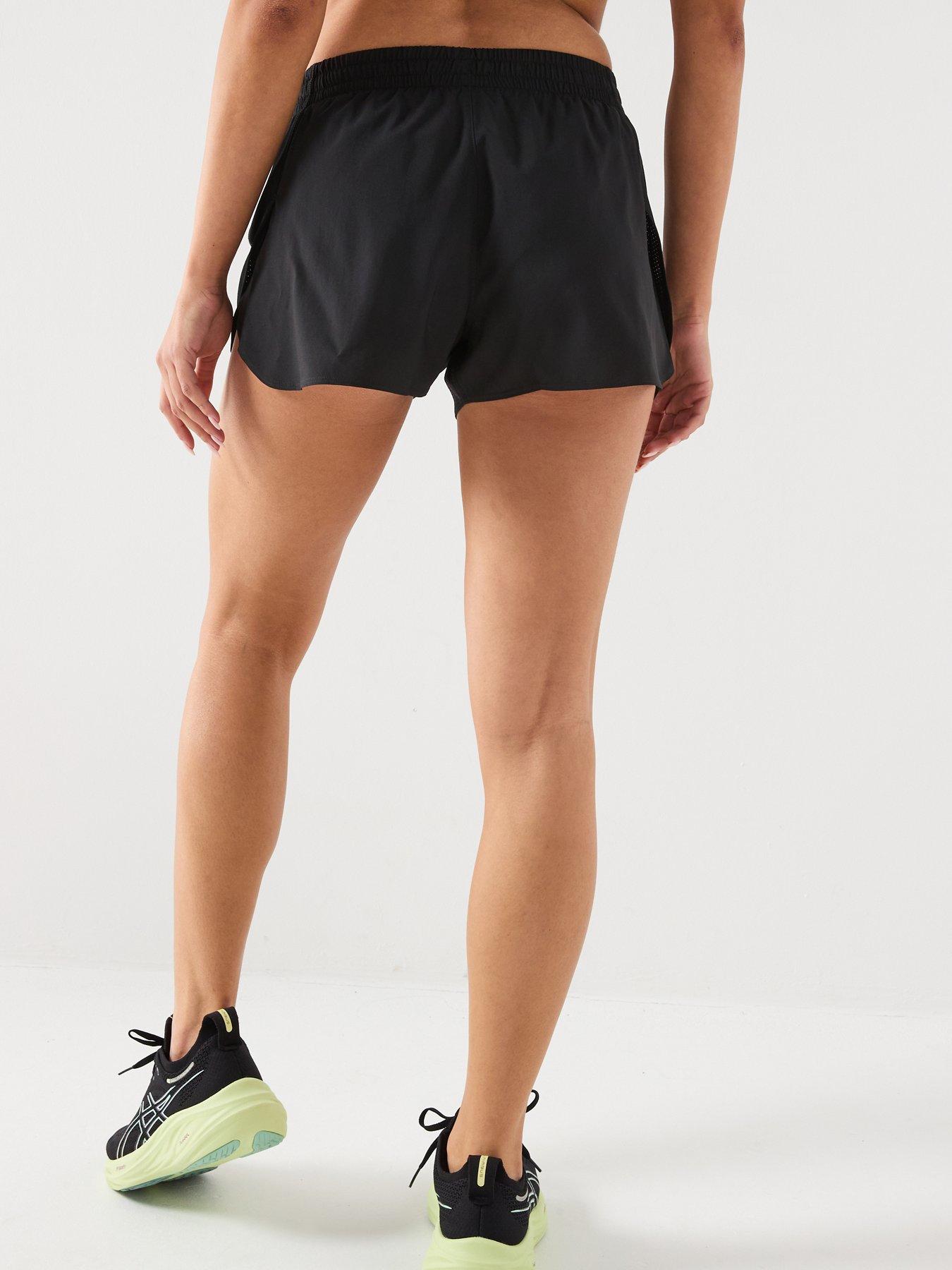 Image 2 of 4 of Asics Womens Running Core Split Shorts - Black