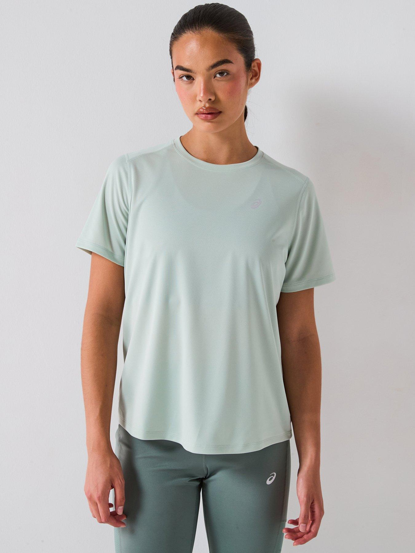 Image 1 of 6 of Asics Womens Running Core T-shirt - Green