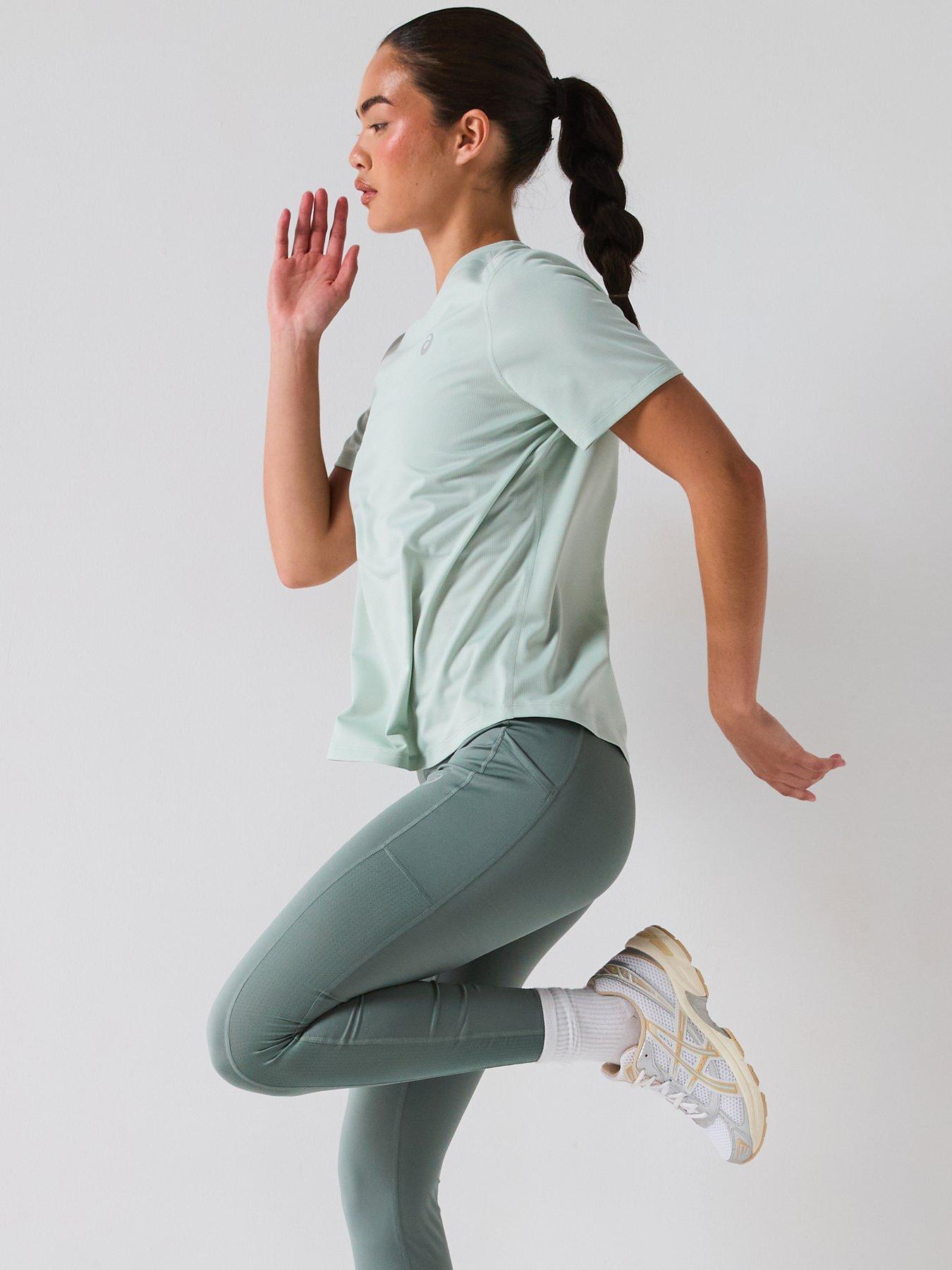 Image 4 of 6 of Asics Womens Running Core T-shirt - Green