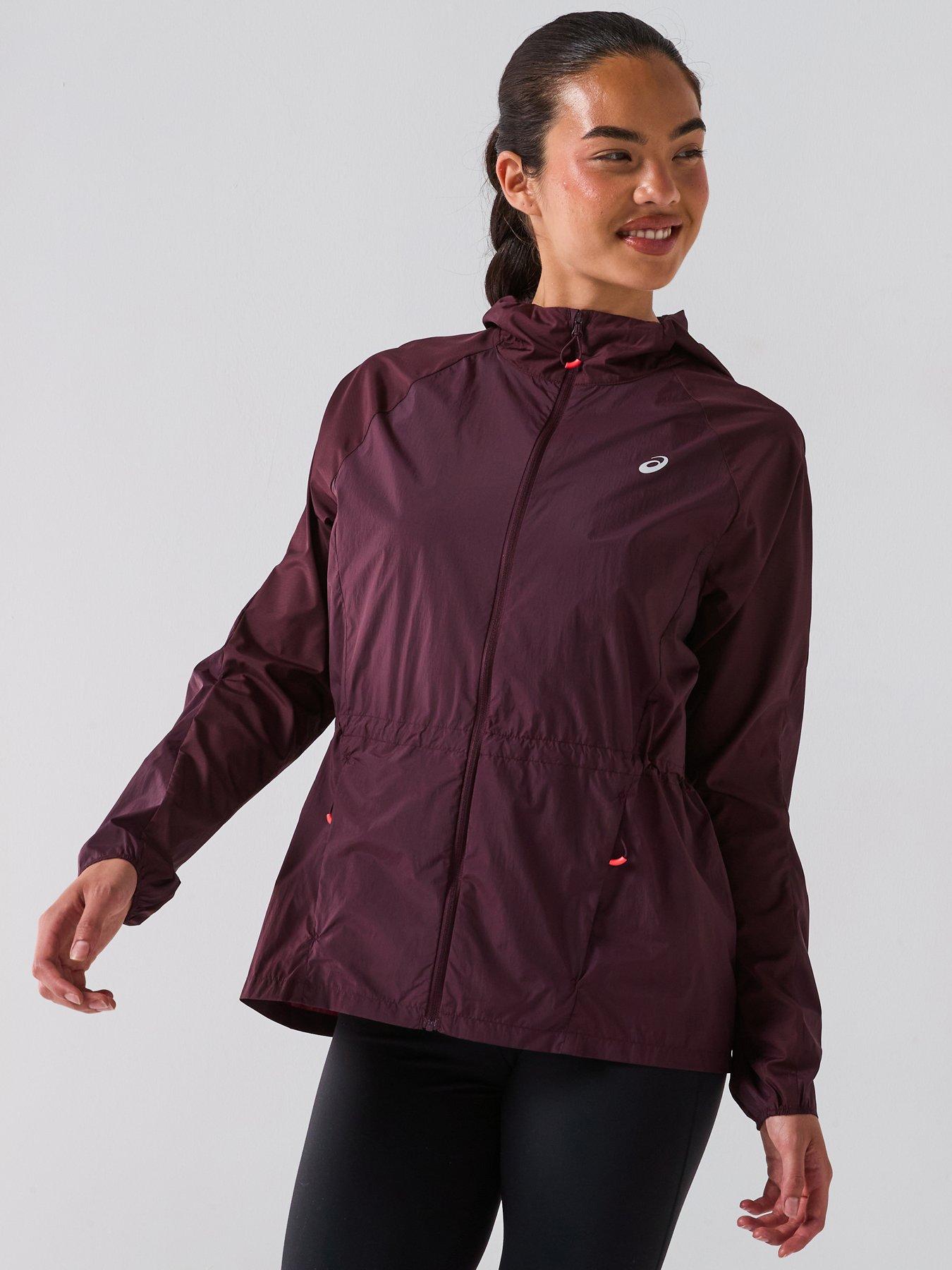 Image 1 of 6 of Asics Womens Running Road Packable Jacket - Purple
