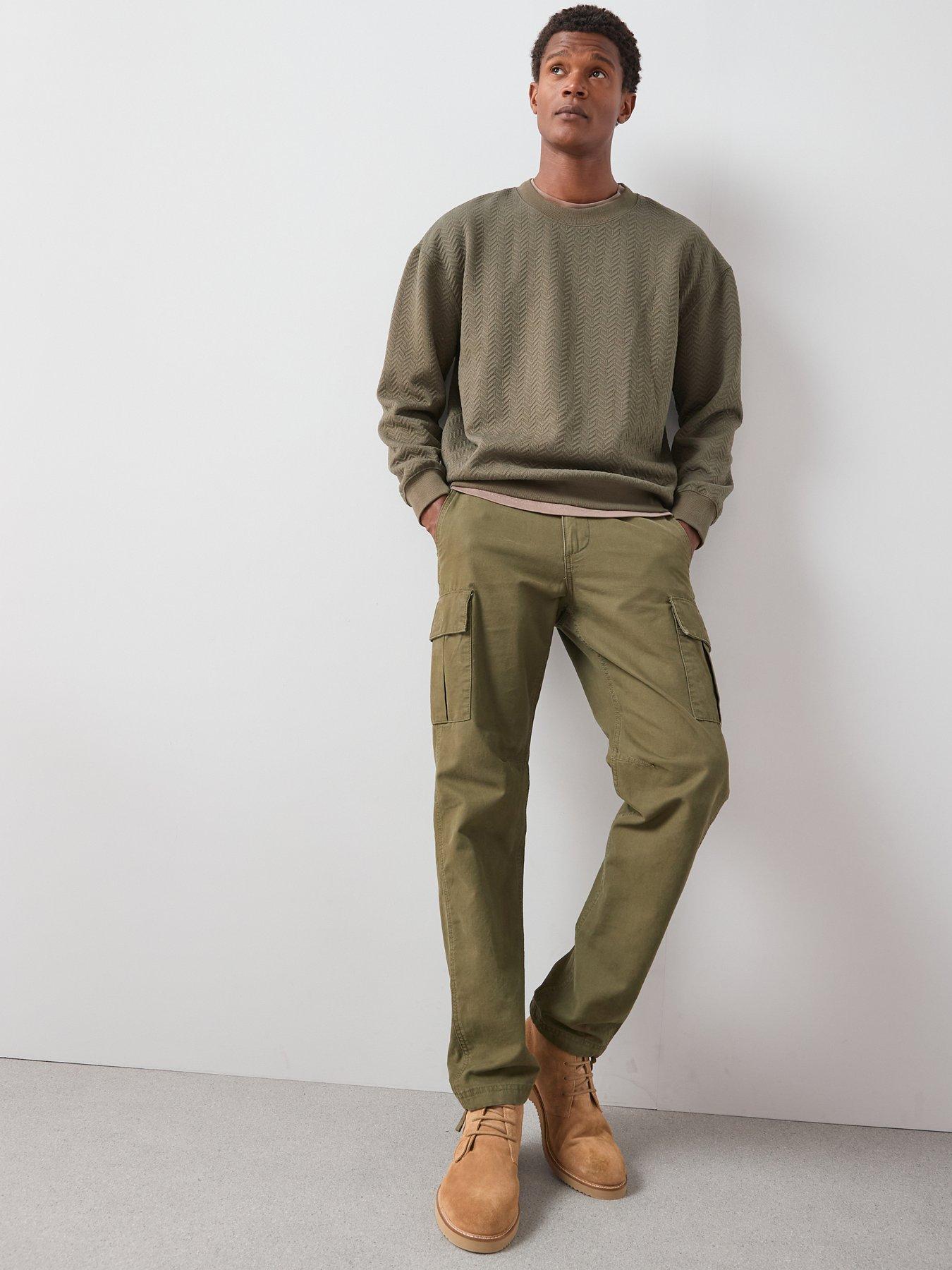 the-very-collection-jacquard-oversized-textured-crew-neck-sweatshirt-khakiback