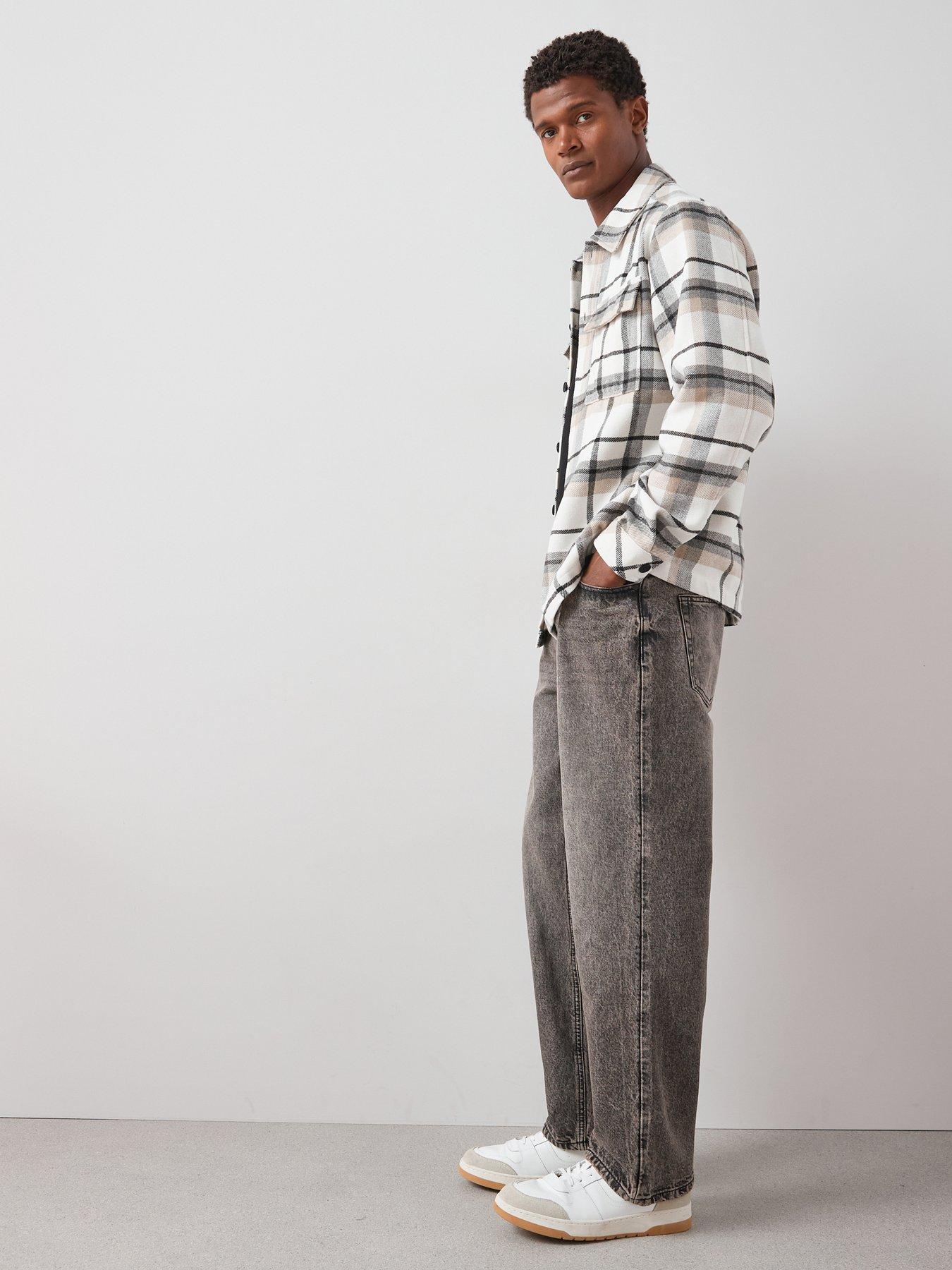 the-very-collection-double-pocket-check-shacket-creamdetail