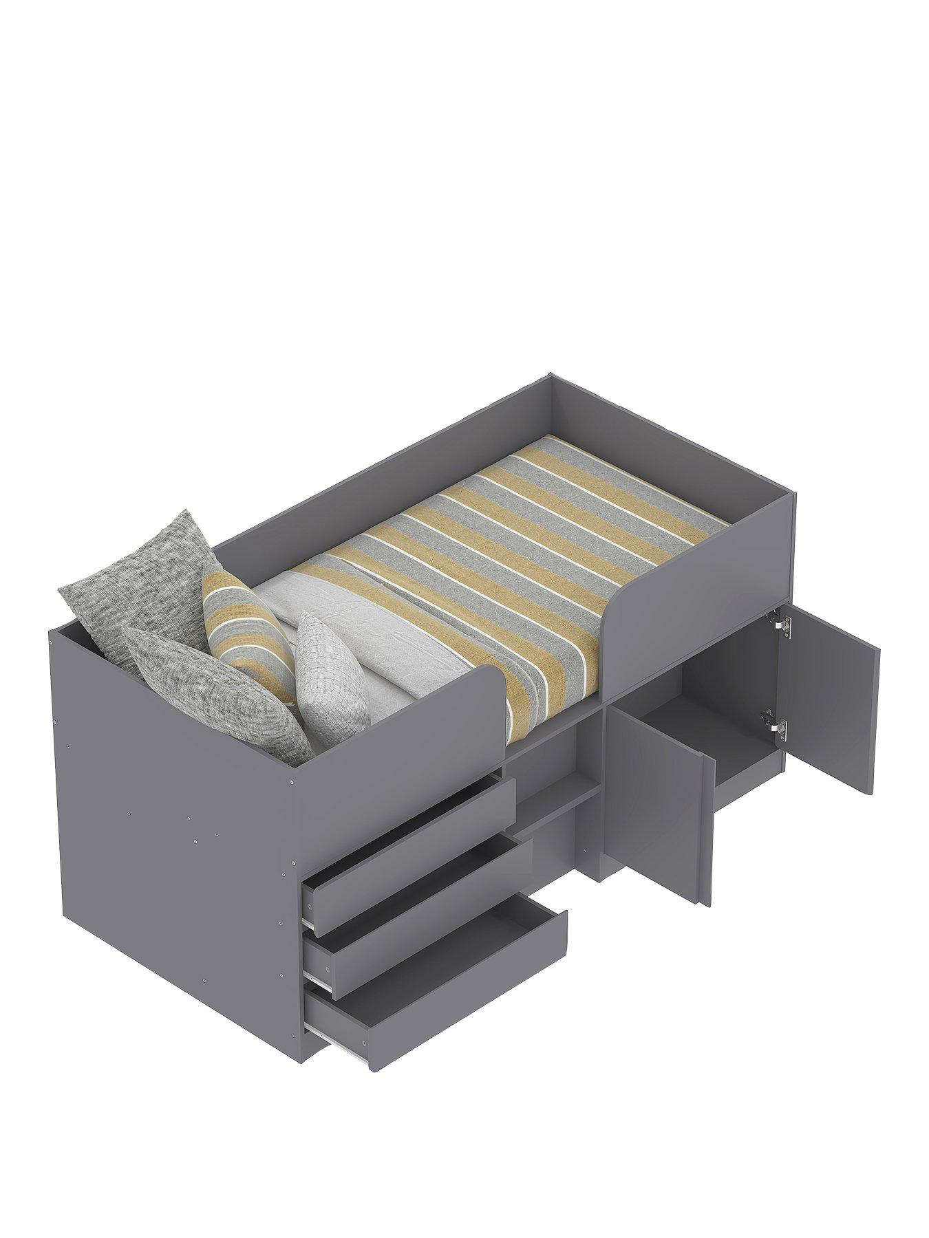 very-home-bailey-mid-sleeper-bed-with-mattress-options-buy-amp-save-grey-fscreg-certifiedstillFront
