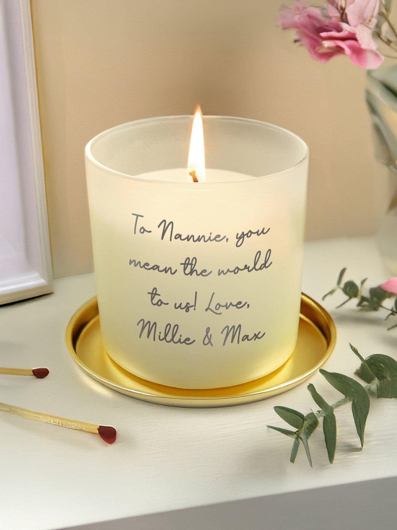 The Personalised Memento Company Personalised Frosted Candle Jar