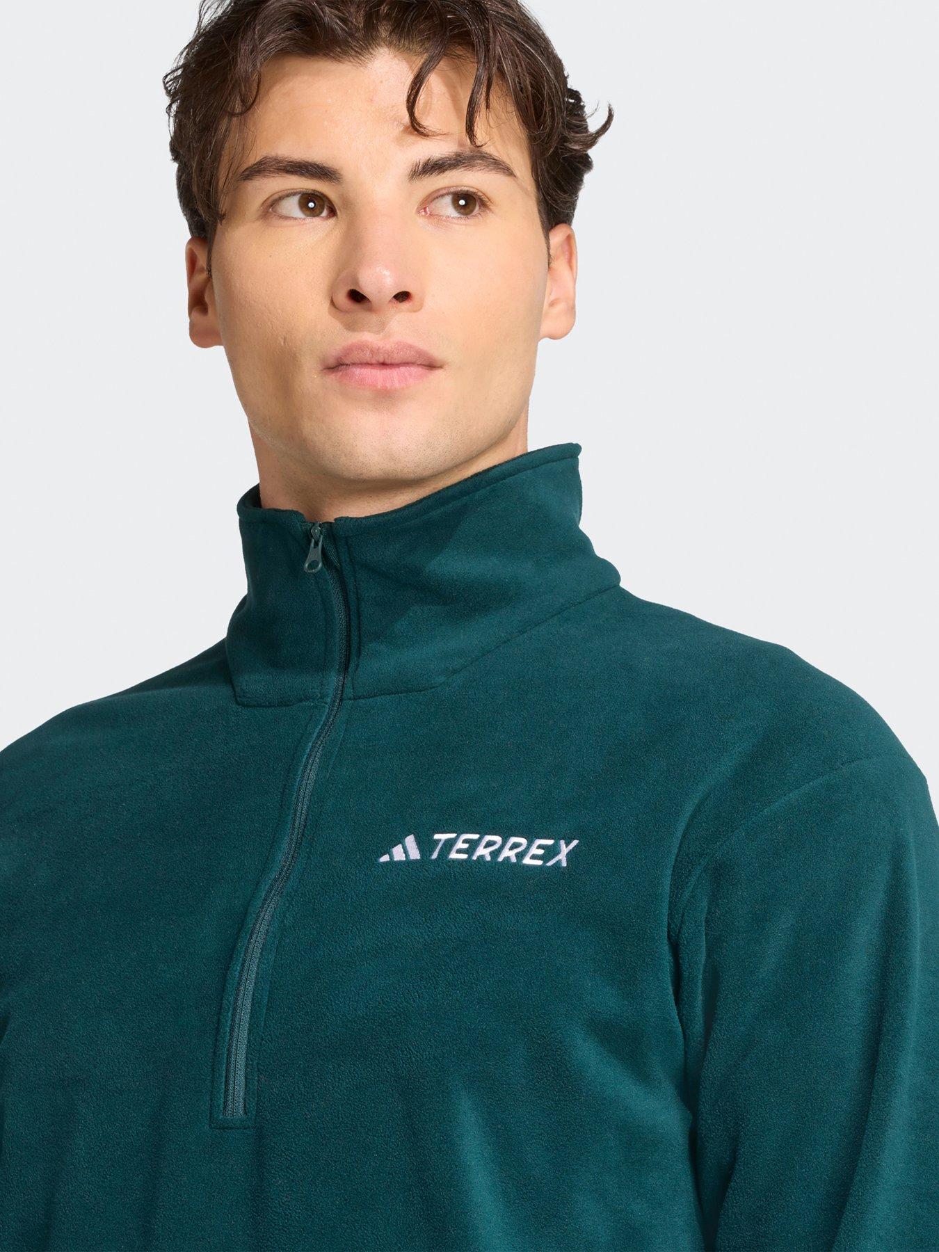 adidas-terrex-mens-outdoor-multi-essentials-12-zip-fleece-jacket-greendetail