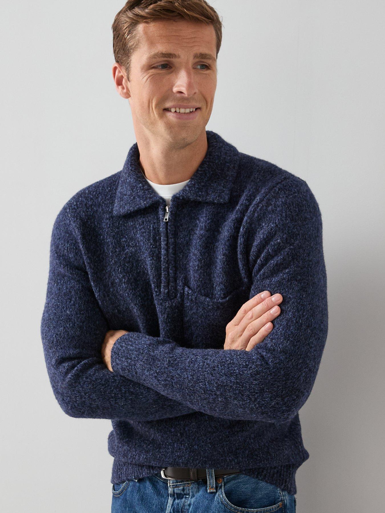the-very-collection-pocket-front-quarter-zip-jumper-navyoutfit