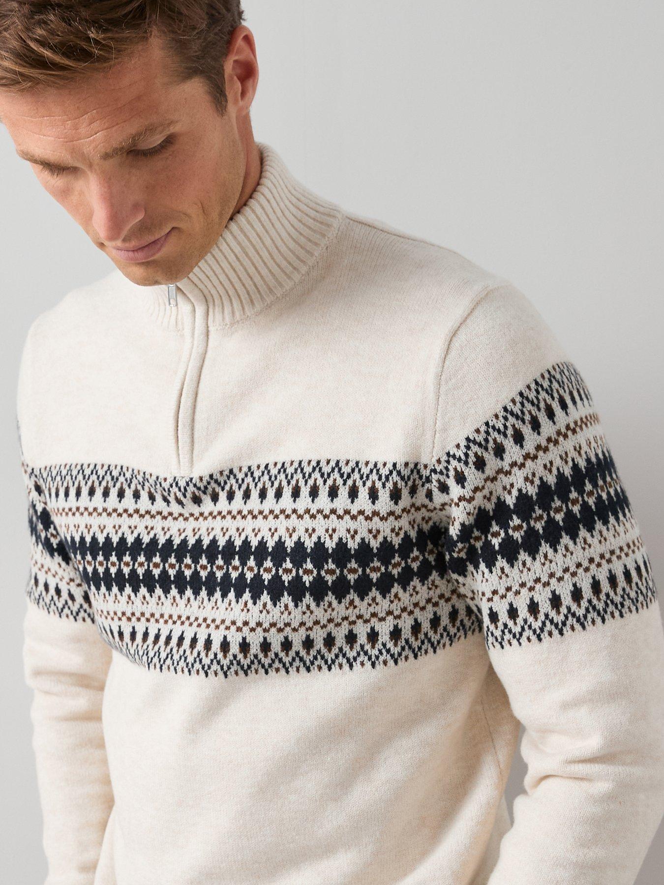 the-very-collection-fairisle-quarter-zip-jumper-creamdetail