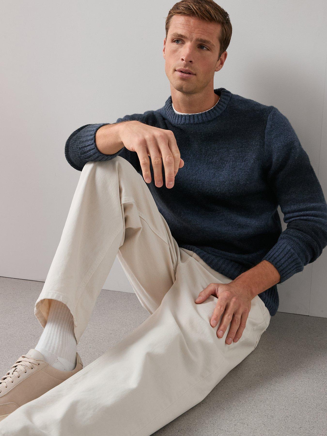 the-very-collection-colourblock-crew-neck-jumper-blueoutfit