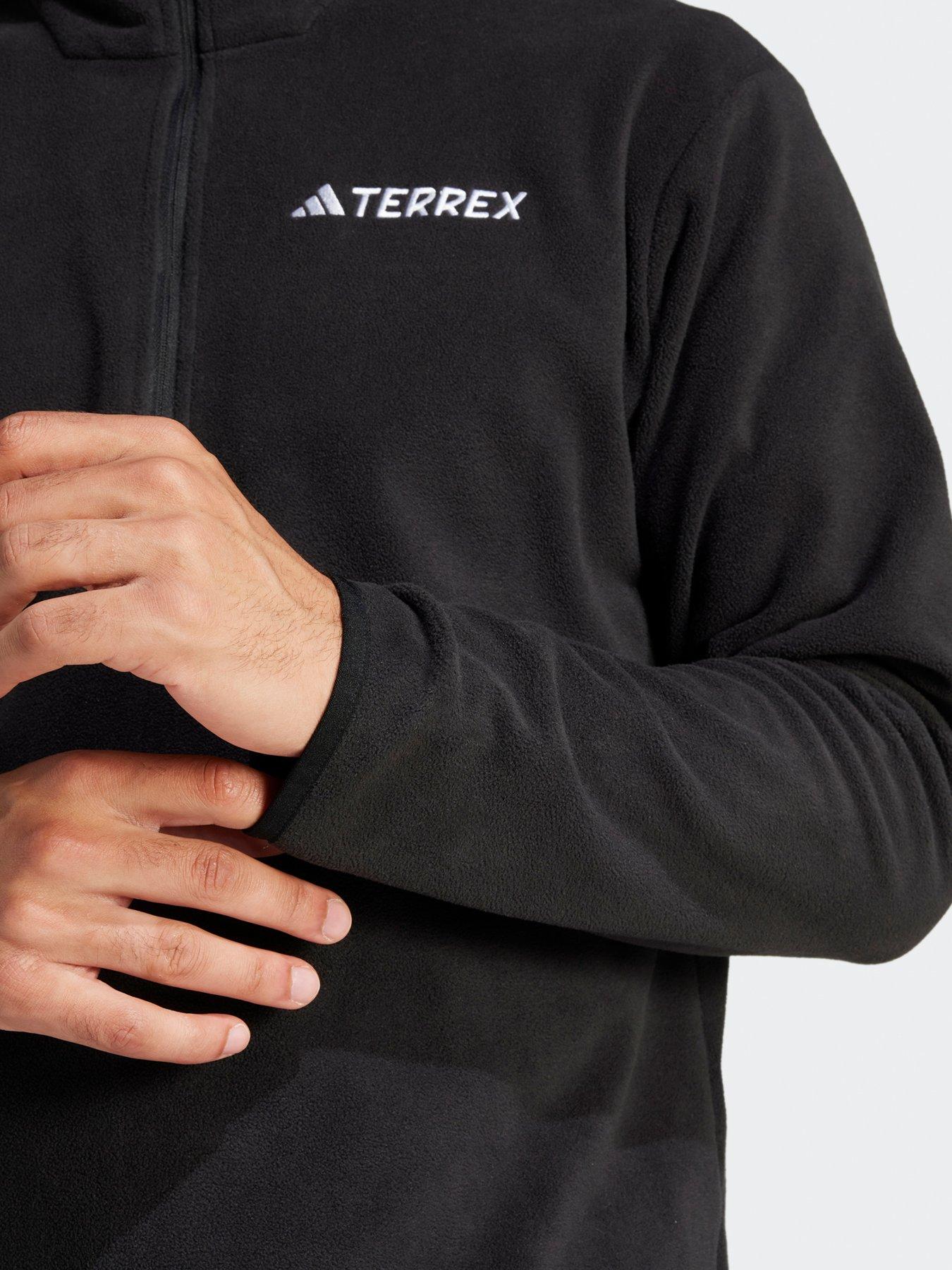 adidas-terrex-mens-outdoor-multi-essentials-12-zip-fleece-jacket-blackdetail