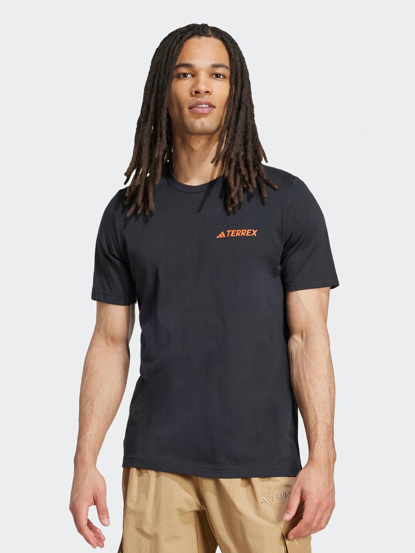 adidas Terrex Mens Outdoor Graphic T-Shirt - Black