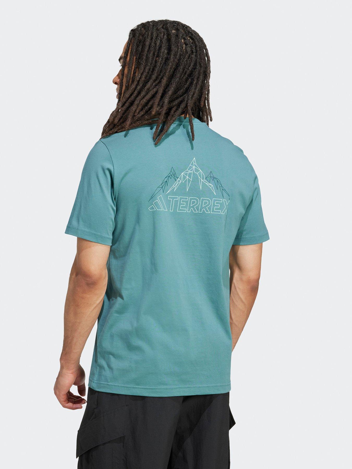 adidas Terrex Mens Outdoor Graphic T-shirt - Teal