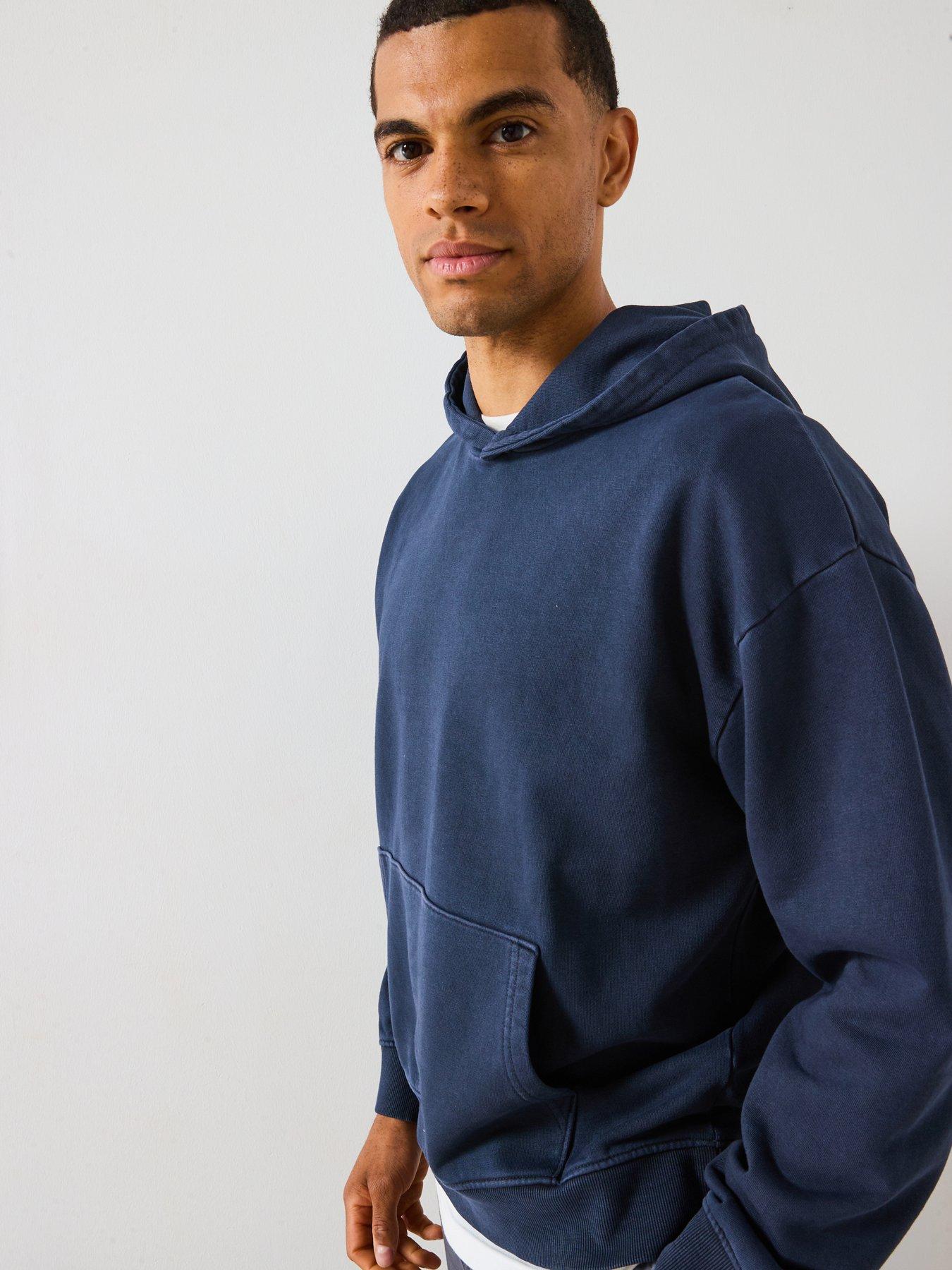 very-man-drop-shoulder-oversized-hoody-blueoutfit