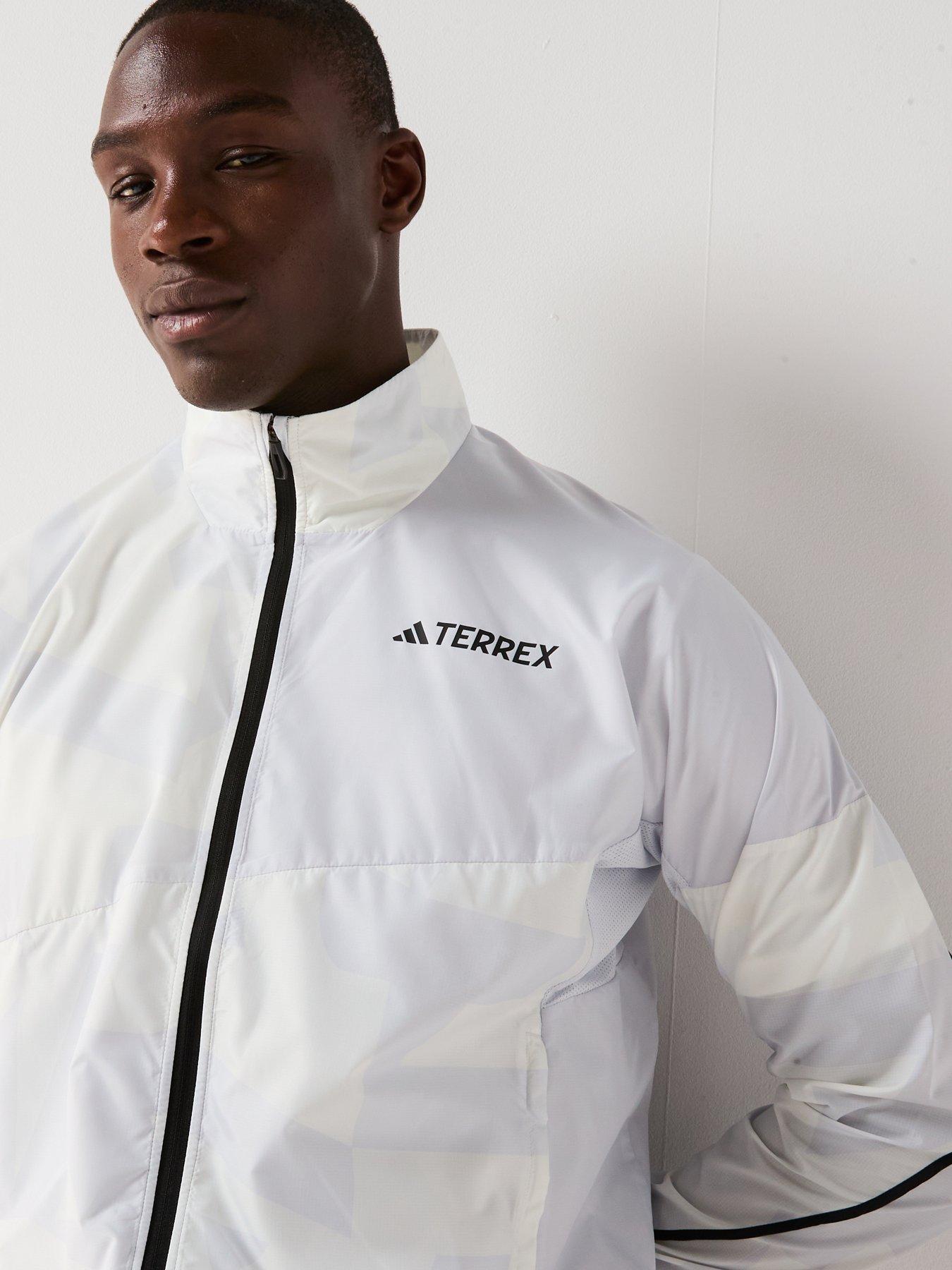 Image 4 of 4 of adidas Terrex Mens Mult Printed Wind Jacket - Grey