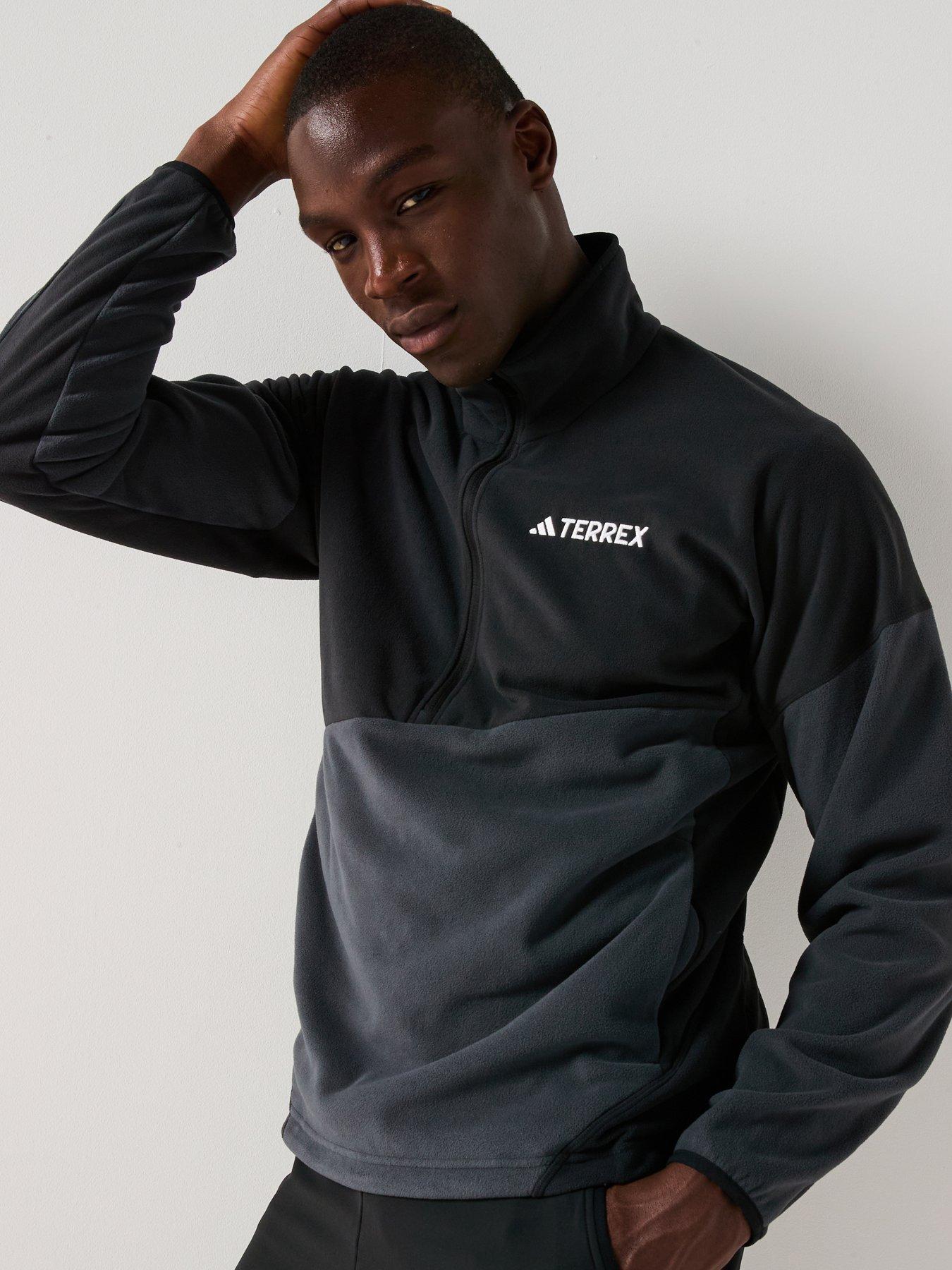 adidas Terrex Mens Multi Climawarm Fleece Anorak - Black