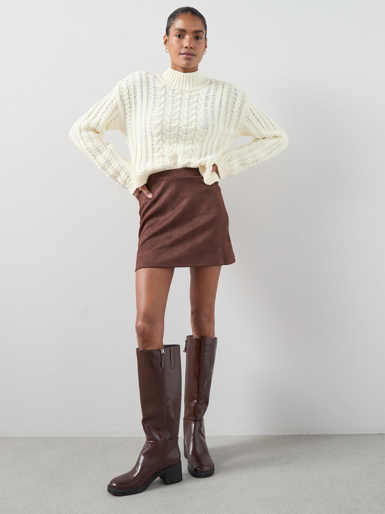 the-very-collection-cotton-rich-funnel-neck-cable-cropped-jumper-creamback
