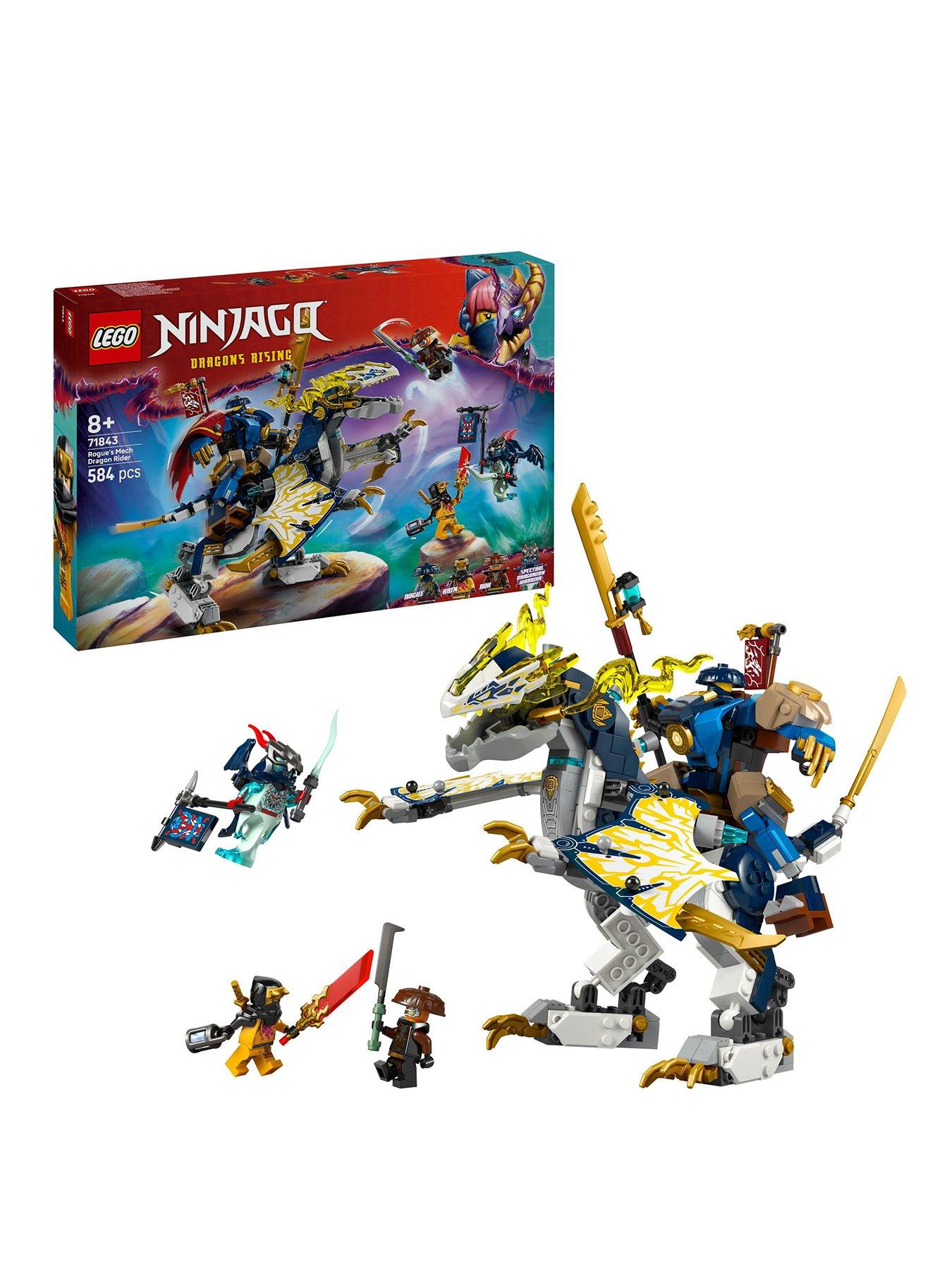 Image of LEGO Ninjago Rogue’s Mech Dragon Rider Ninja Toy 71843