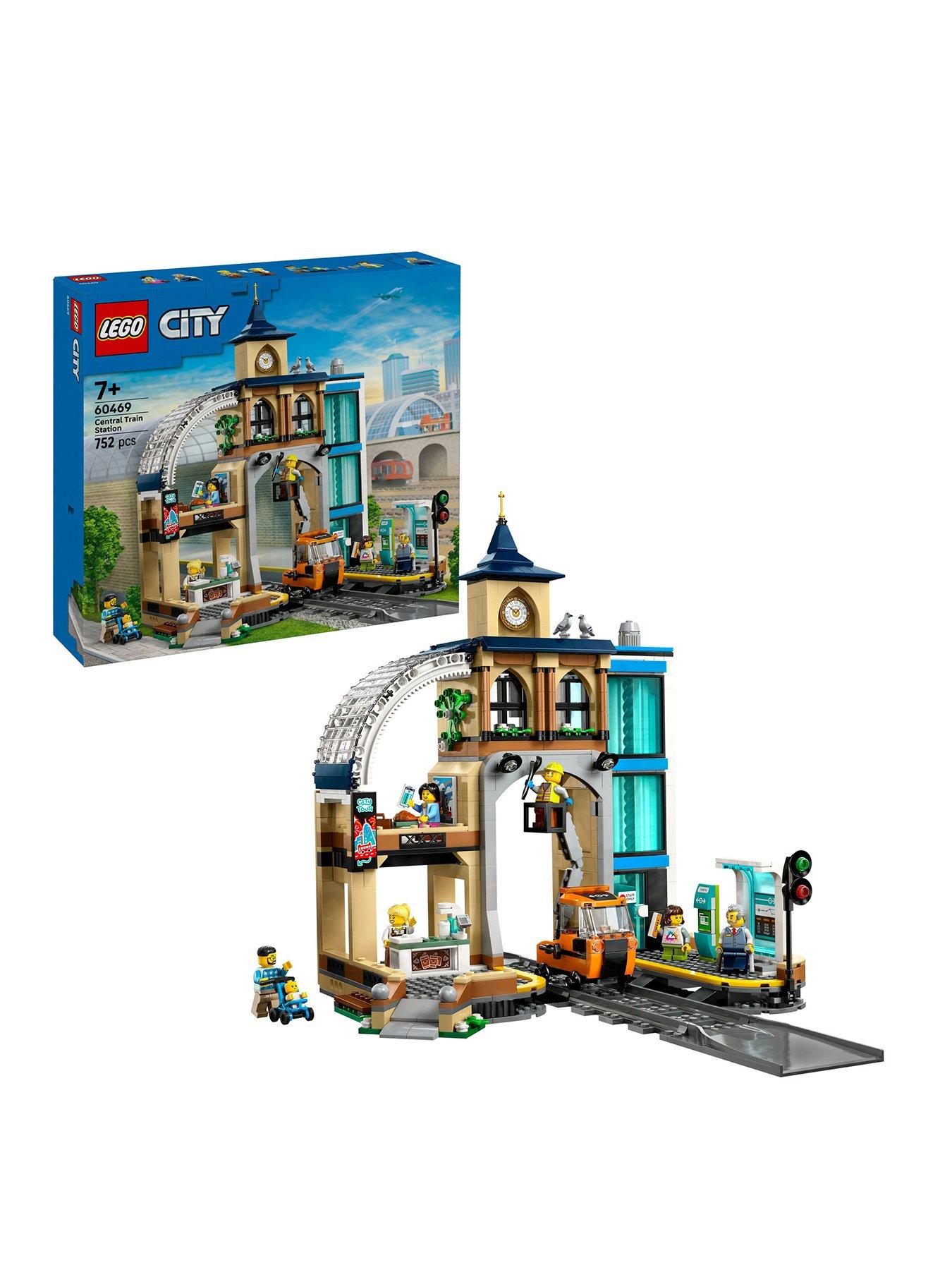 Image of LEGO City Central Train Station Toy Playset 60469